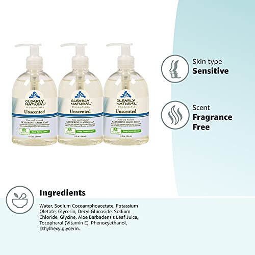 Essentials Glycerin Liquid Hand Soap, Unscented, 12-Fluid Ounce, Pack of 3 - Image 2