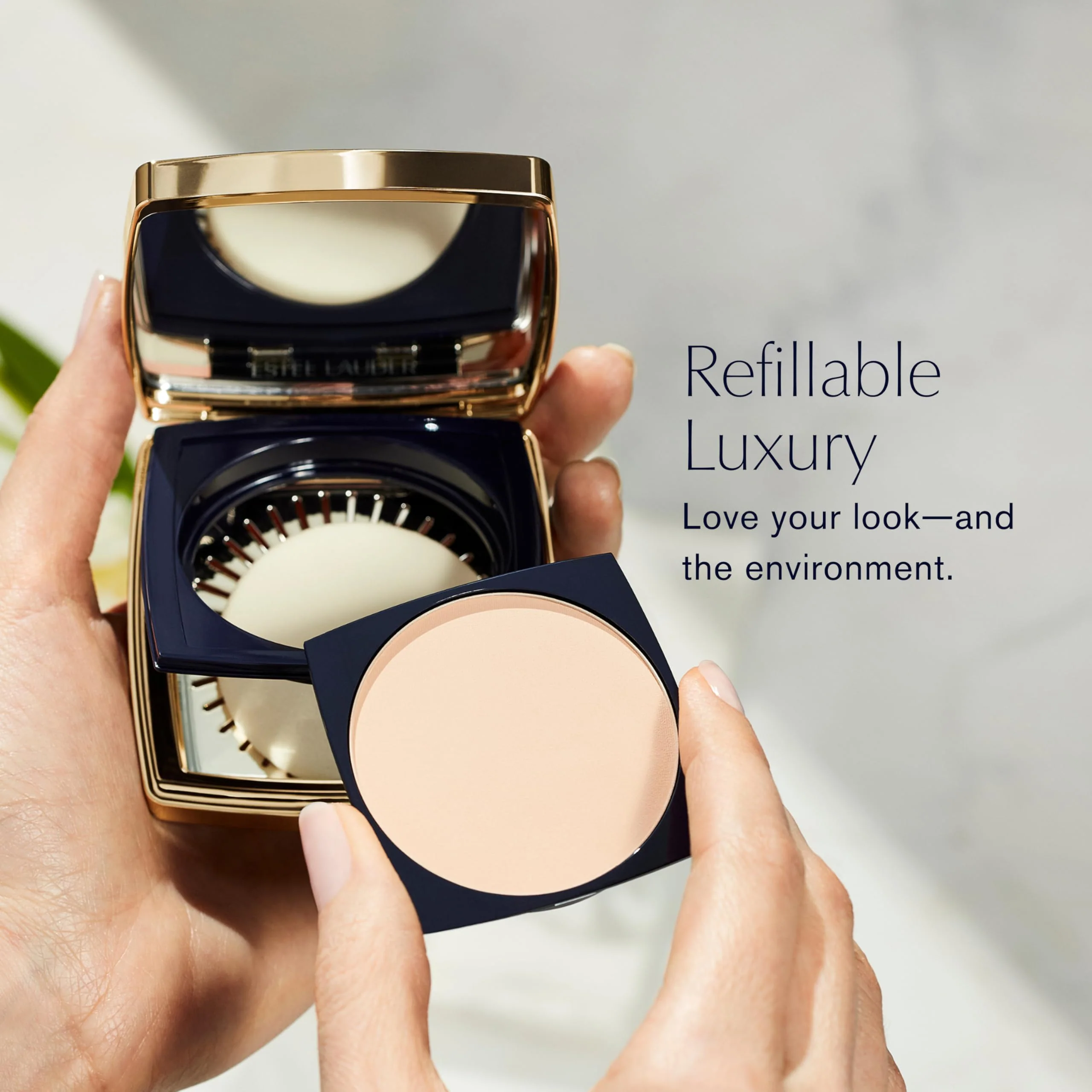 Estée Lauder Double Wear 12-Hour Stay-in-Place Matte Powder Foundation | Controls Oil & Shine, 0.39 Ounce, 3C2 Pebble - Image 6