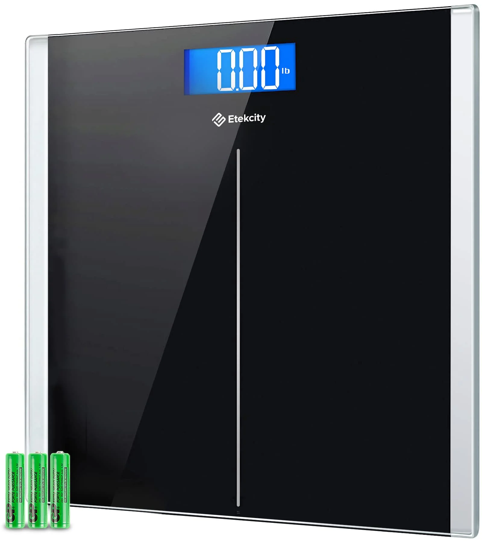 Etekcity Bathroom Scale for Body Weight, Highly Accurate Digital Electronic Weighing Machine for People,LCD Display,Large Size,6mm Tempered Glass-Safe Home Use,Batteries Included, 400 lbs (Pack of 5)