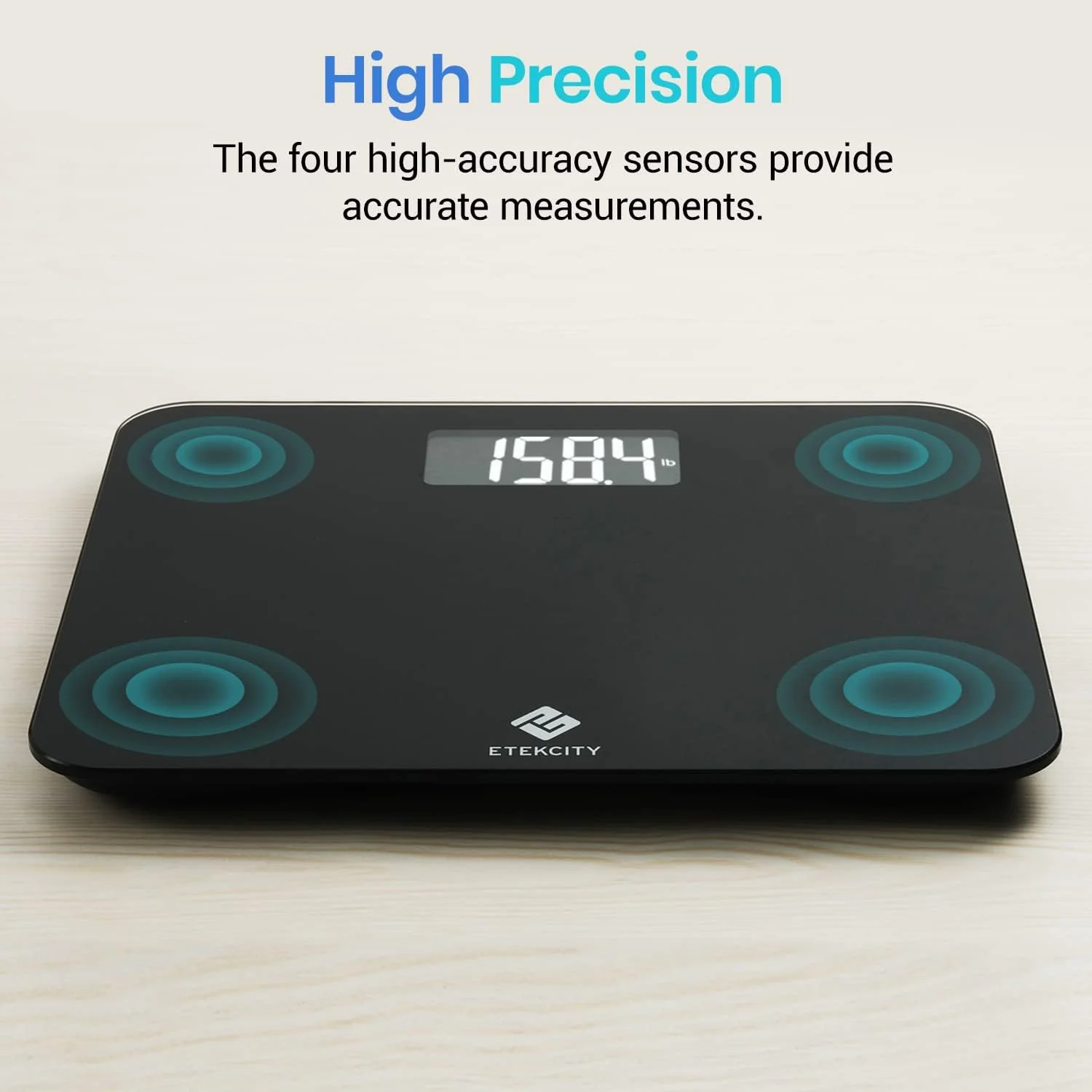 Etekcity Scale for Body Weight, Bathroom Digital Weighing Machine for People, Extra Wide Platform and High Capacity, Accurate and Safe, Large Number and Easy-to-Read on Backlit LCD Display, 440 lb - Image 2