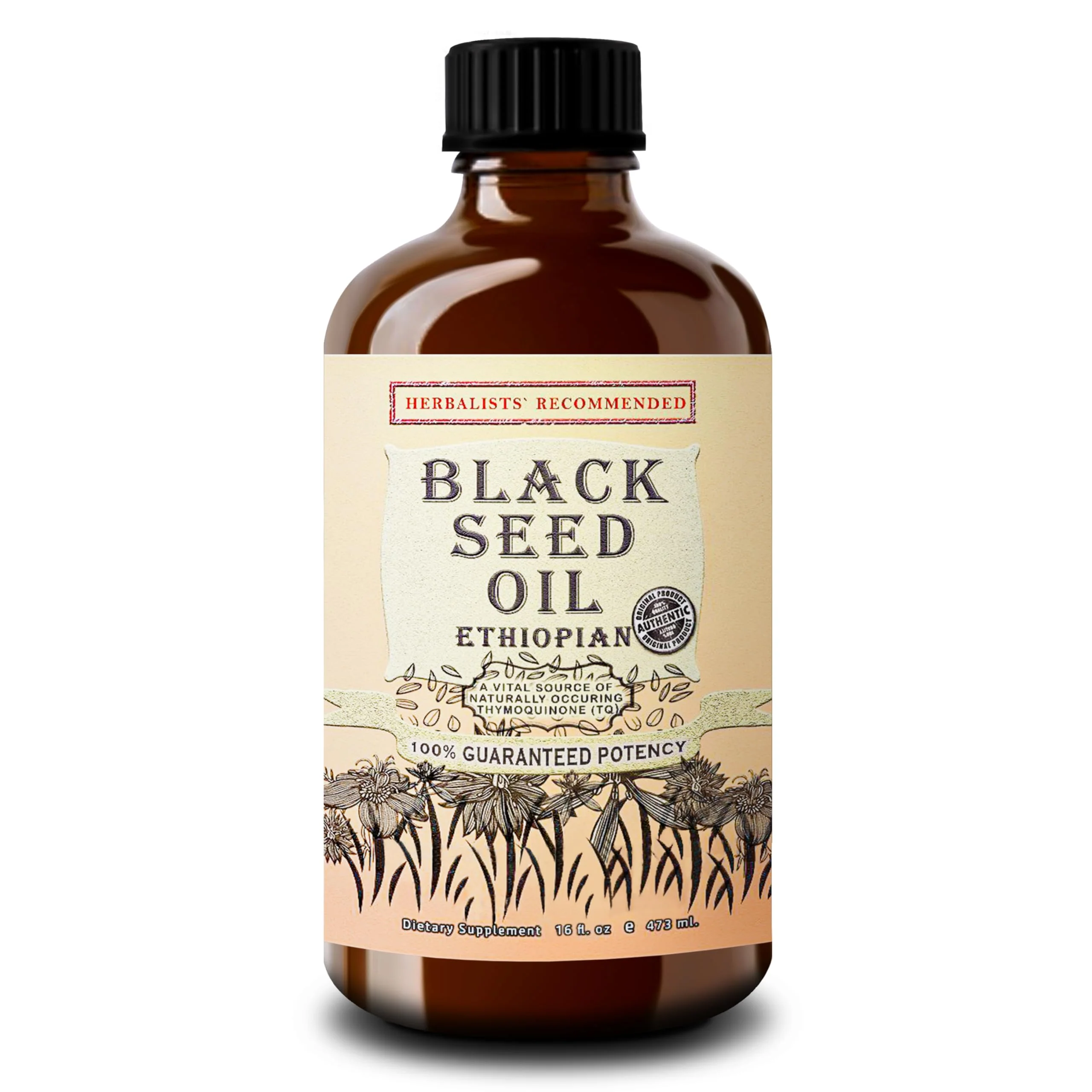 Ethiopian Black Seed Oil 16oz – Cold Pressed Nigella Sativa | High Thymoquinone 3.45% Black Cumin Seed Oil | 100% Pure Unrefined Liquid | Immune, Skin, Hair & Digestive Support | Large Glass Bottle - Image 7