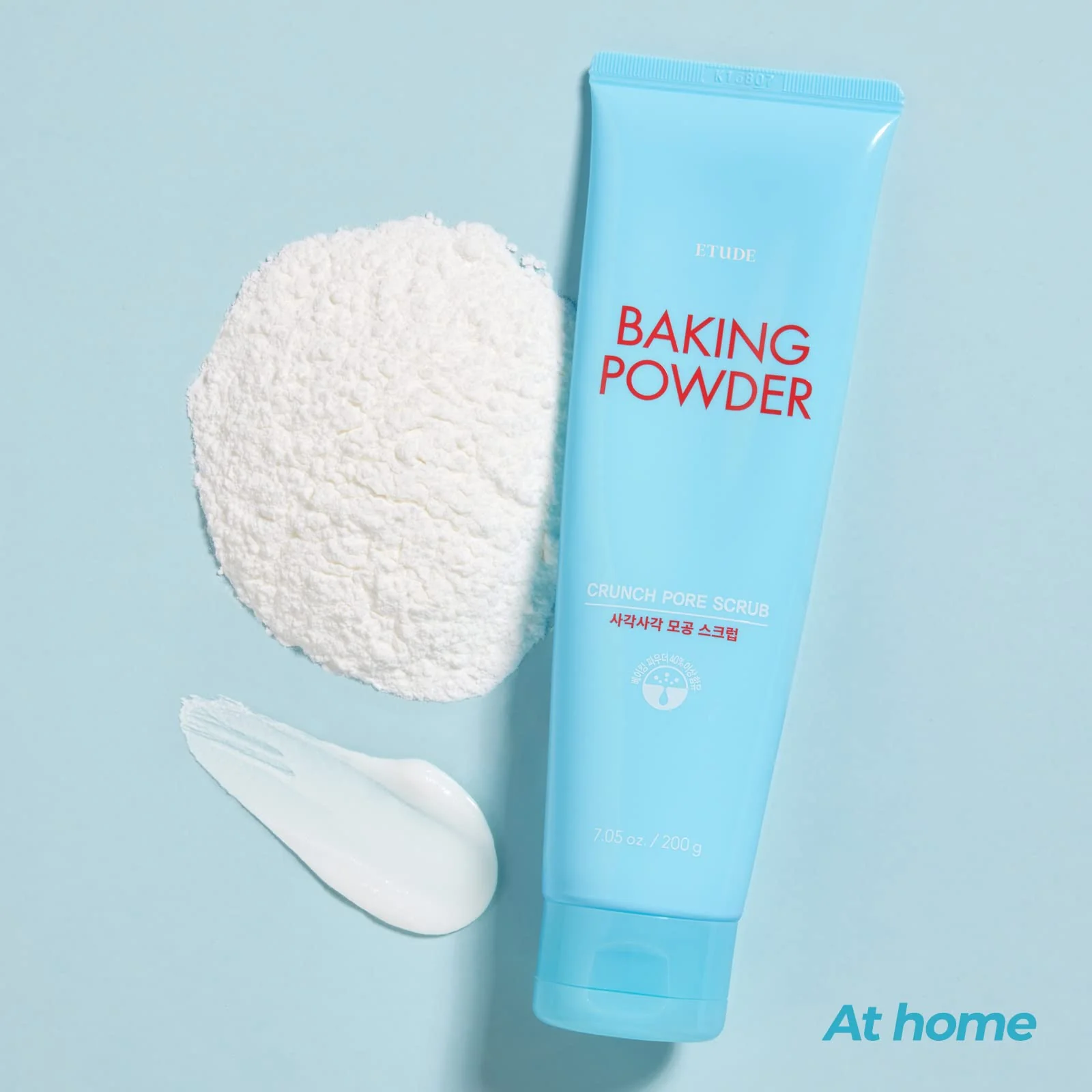 ETUDE Baking Powder Crunch Pore Scrub (0.25 Fl Oz x 24 Pouches), Facial Scrub, 43.5% Baking Powder for Deep Cleansing, Gentle Exfoliation, Cooling Effect, Hydrating, Korean Skin Care, Beauty - Image 3