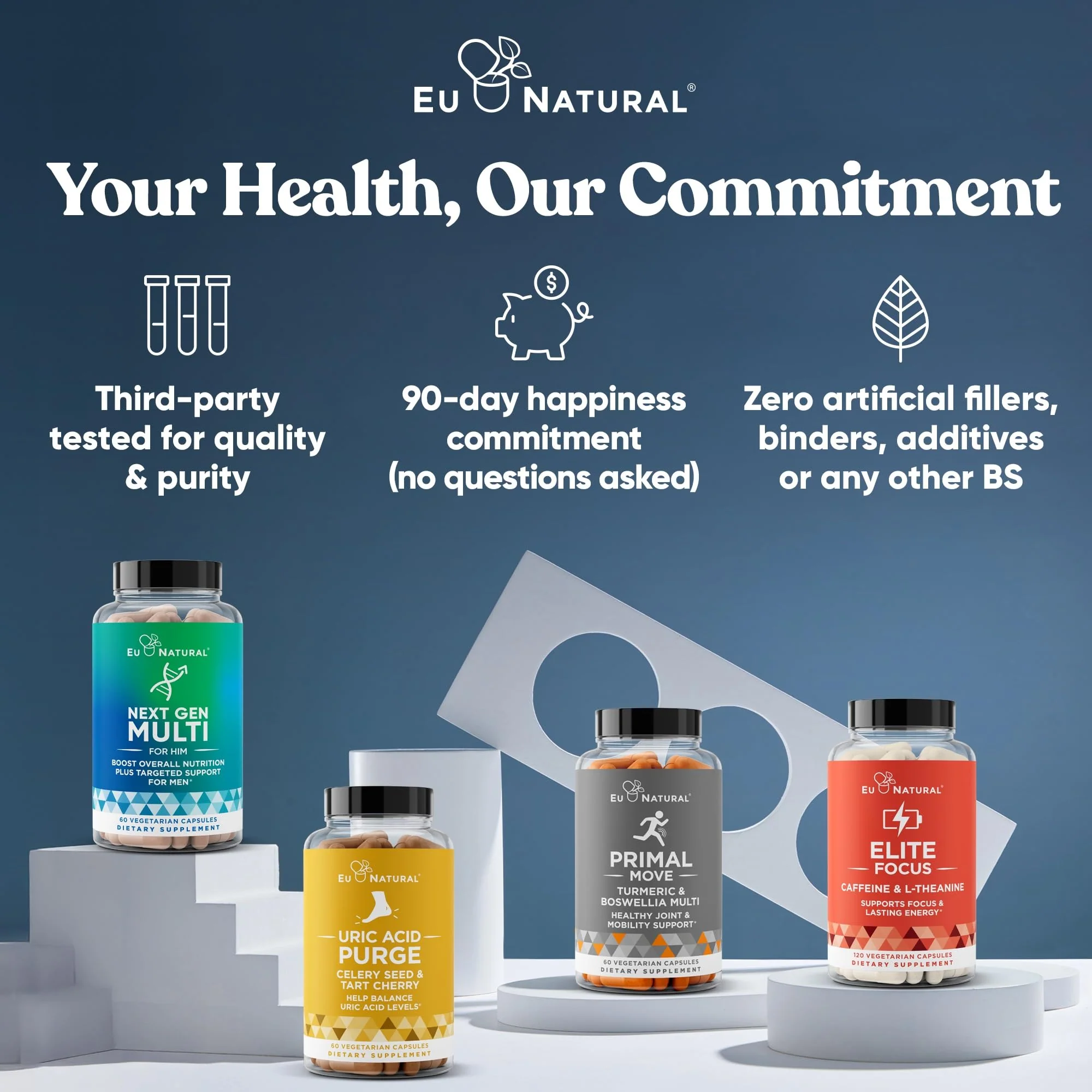 Eu Natural Conception for Him - Male Fertility Supplements with Ashwagandha, Folate & Zinc - Sperm Count, Motility & Strength Support - Fertility Support for Men, 120 Vegetarian Capsules - Image 8