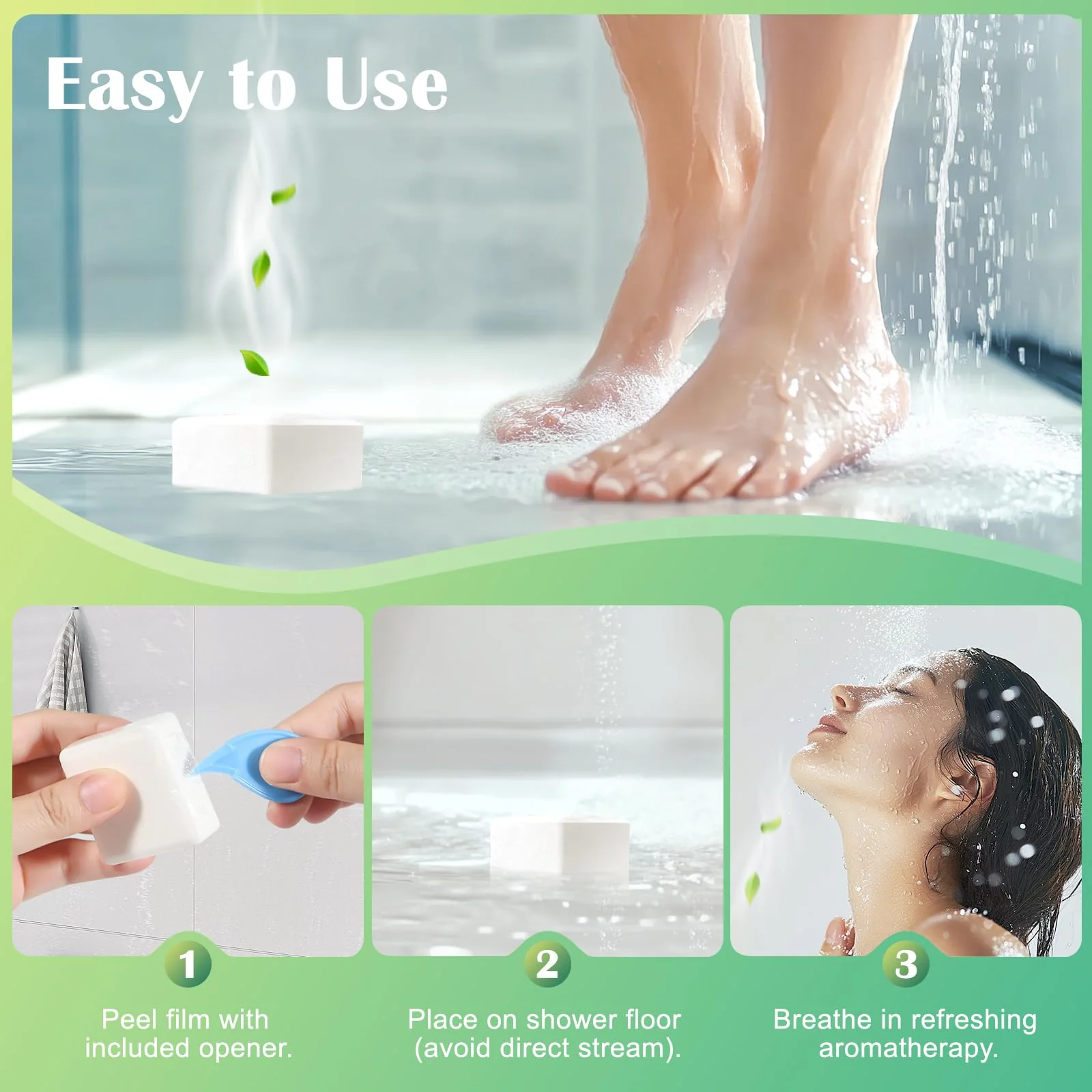 Eucalyptus Mint Shower Steamers Aromatherapy 18 Pack - Includes Easy Opener, Eucalyptus for Shower, Stocking Stuffers, Christmas Gifts & Birthday Gifts for Women, White Elephant Gifts for Adults - Image 3