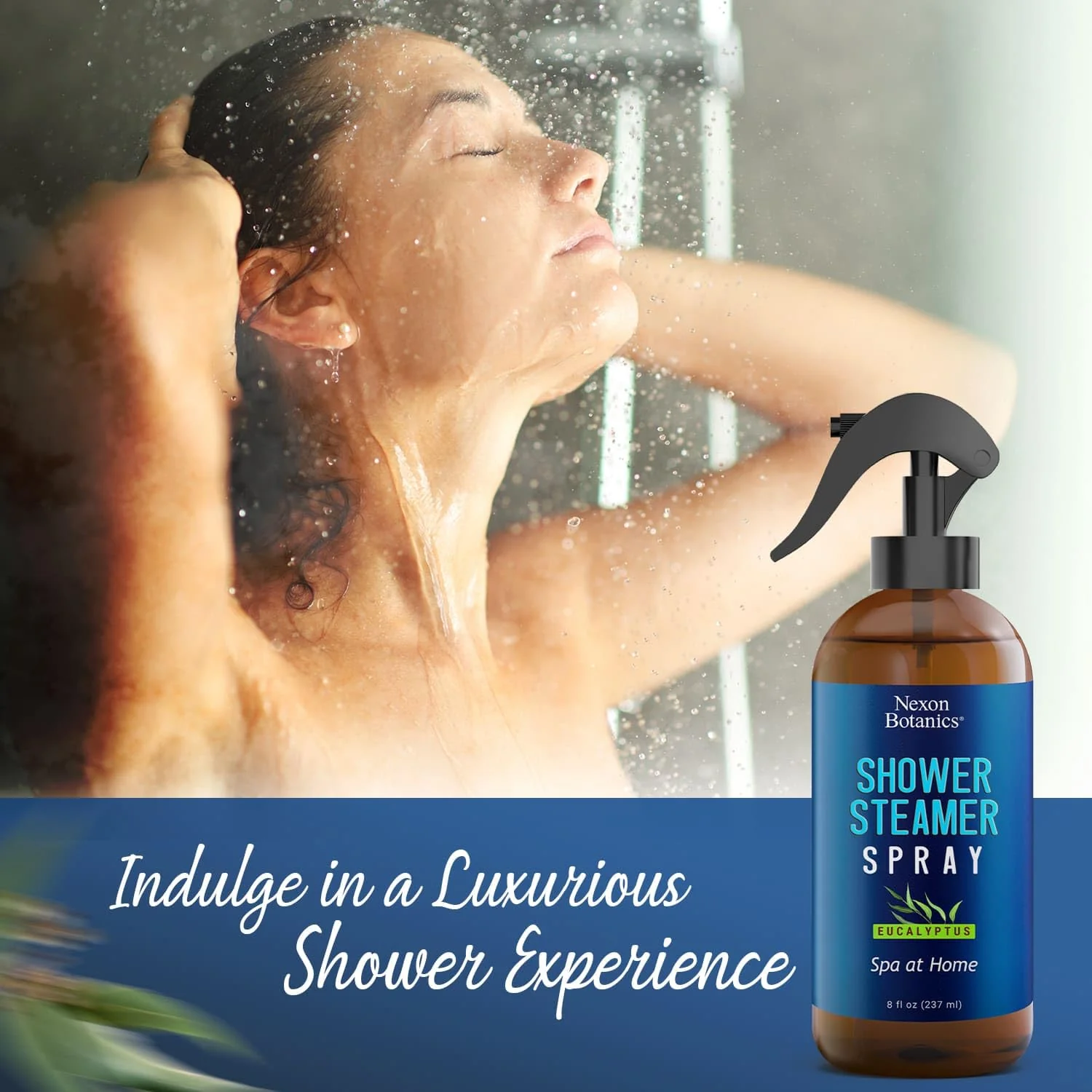 Eucalyptus Shower Spray – Aromatherapy Mist for Steam Showers & Sauna, 8 fl oz – Essential Oil Room & Bathroom Freshener - Nexon Botanics - Image 7