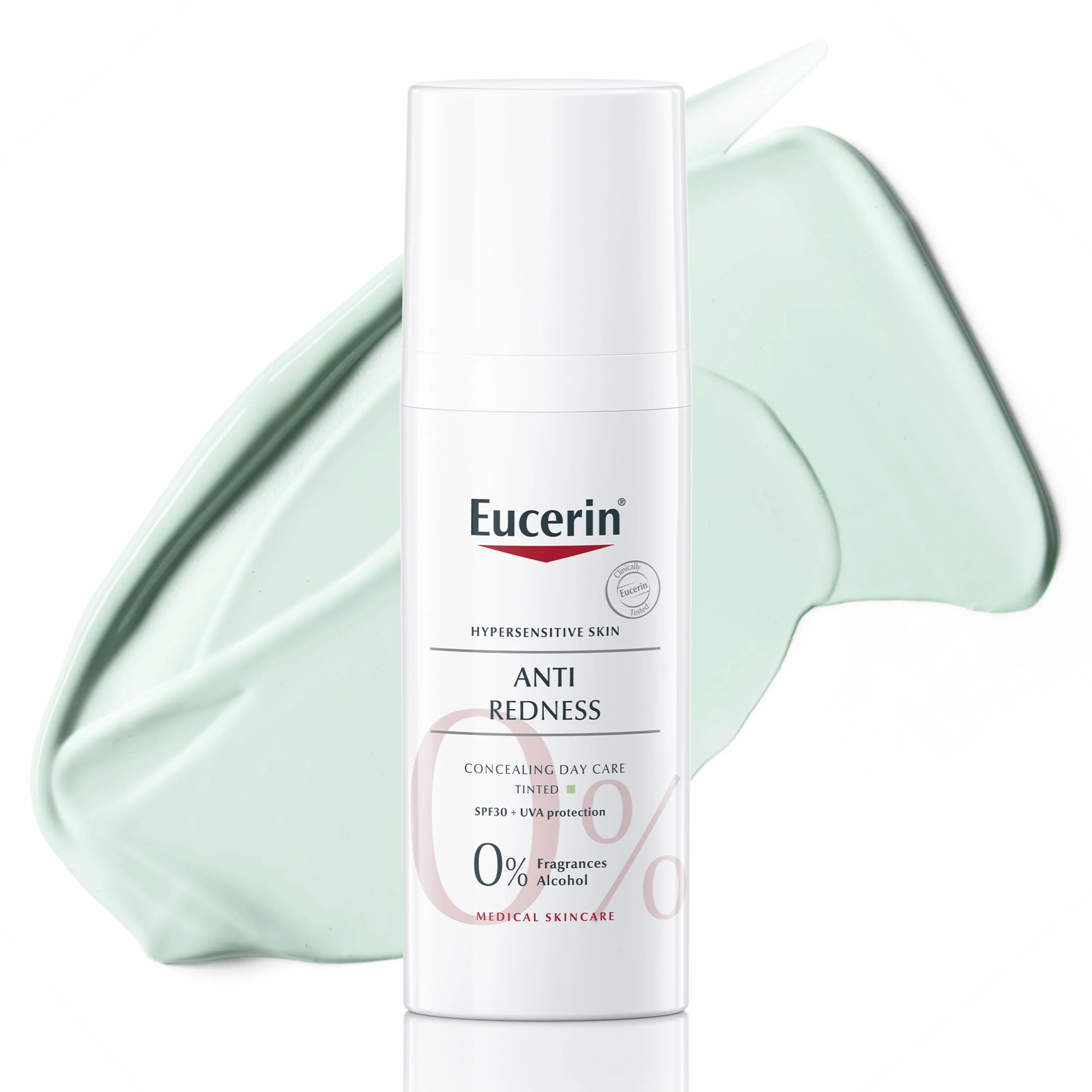 Eucerin AntiRedness Concealing Day Cream SPF30 50ml, Tinted Moisturiser for Hypersensitive Skin, Redness-Reducing Tinted SPF, Instant Soothing and Long-Lasting Skin Tint - Image 2