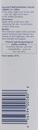 Eucerin Replenishing Skin Relief Face Cream (with 5% Urea) (50ml, Dermatalogical Skincare, Fragrance Free) by Eucerin - Image 2