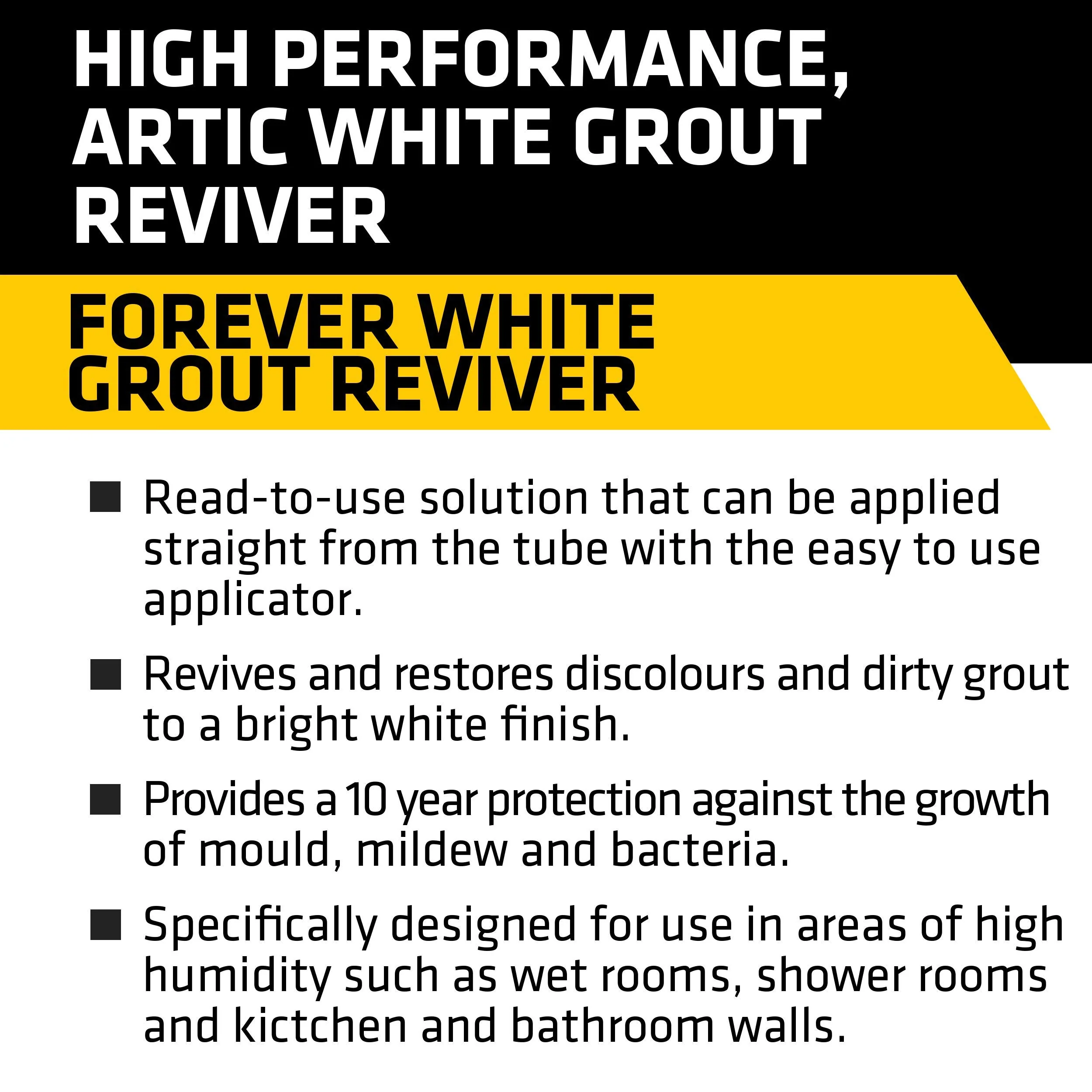 Everbuild Forever White Grout Reviver 200ml EVBFWREVIVE - Image 3