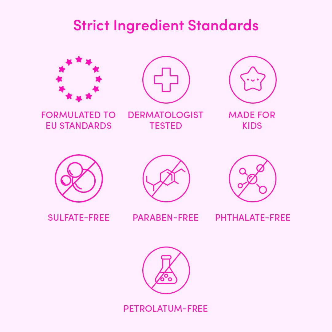 Evereden Barbie Limited Edition Kids Happy Face Duo + Exclusive Accessories | Multi-Vitamin Face Wash & Cream Set with Stickers + Bracelets | Clean Skin Care for 3+ | Barbie Gift Box for Kids - Image 2
