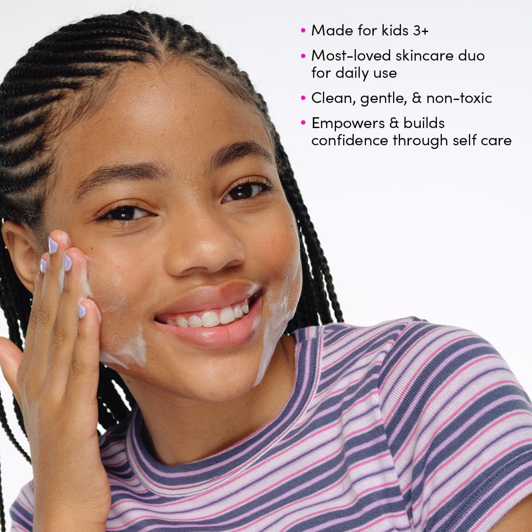 Evereden Barbie Limited Edition Kids Happy Face Duo + Exclusive Accessories | Multi-Vitamin Face Wash & Cream Set with Stickers + Bracelets | Clean Skin Care for 3+ | Barbie Gift Box for Kids - Image 8