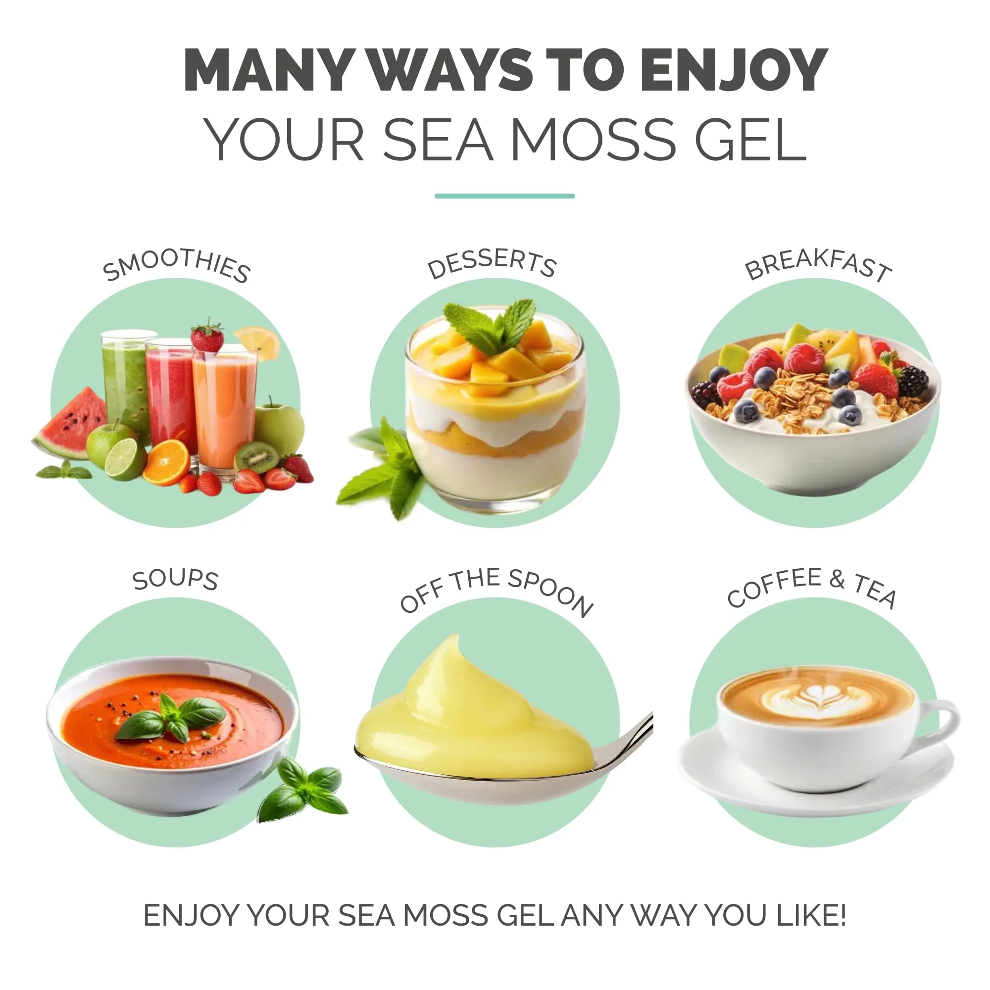 EverSmith Organics - Wildcrafted Irish Sea Moss Gel | Made in USA | Rich in Vitamins & Minerals | Sea Moss Gel Raw | Nutritional Supplement | Pineapple (16 oz) - Image 6