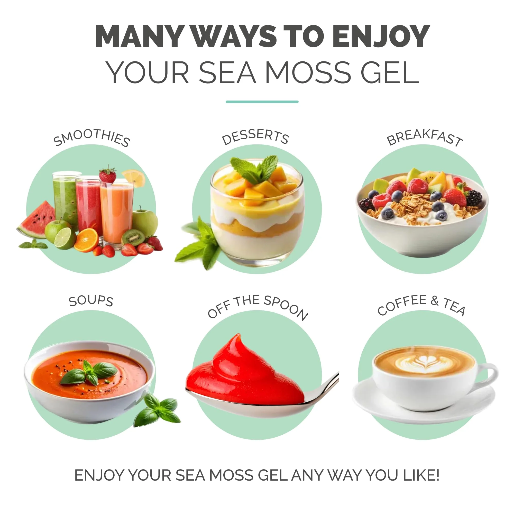 EverSmith Organics - Wildcrafted Irish Sea Moss Gel | Made in USA | Rich in Vitamins & Minerals | Sea Moss Gel Raw | Nutritional Supplement | Strawberry (16 oz) - Image 6
