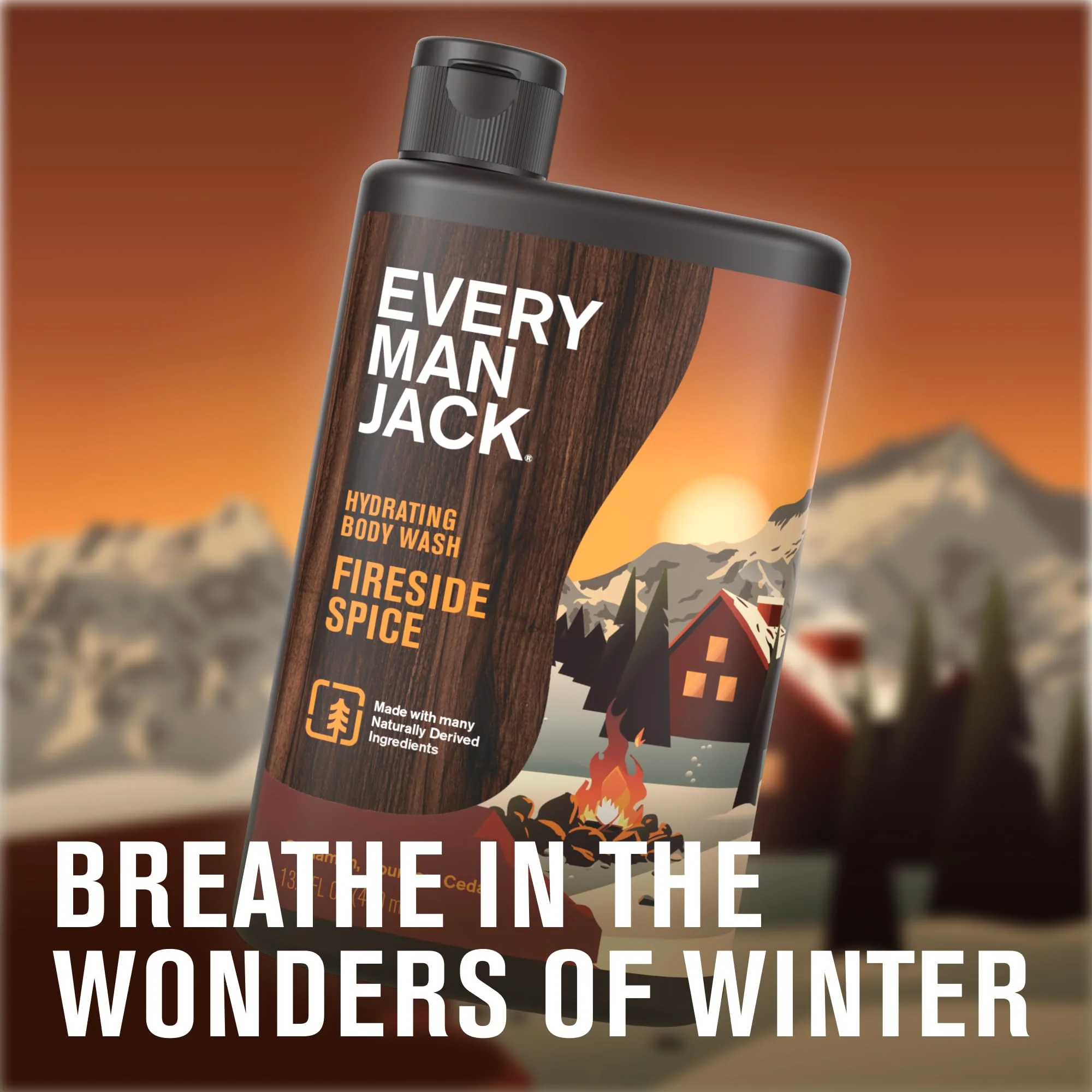 Every Man Jack Hydrating Body Wash - Fireside Spice - Deeply Clean with Glycerin + Naturally Derived Ingredients - 13.5 oz (2 Pack) - Image 9