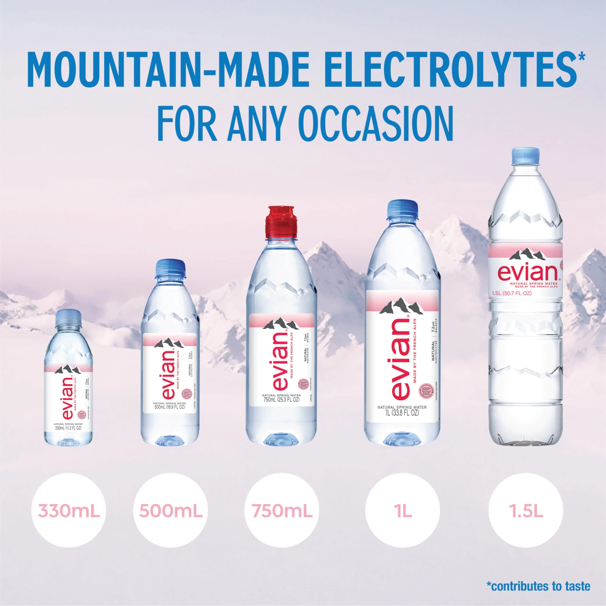 Evian Natural Spring Water (One Case of 12 Individual Bottles, each bottle is 1 liter) Naturally Filtered Spring Water in Large Bottles - Image 14