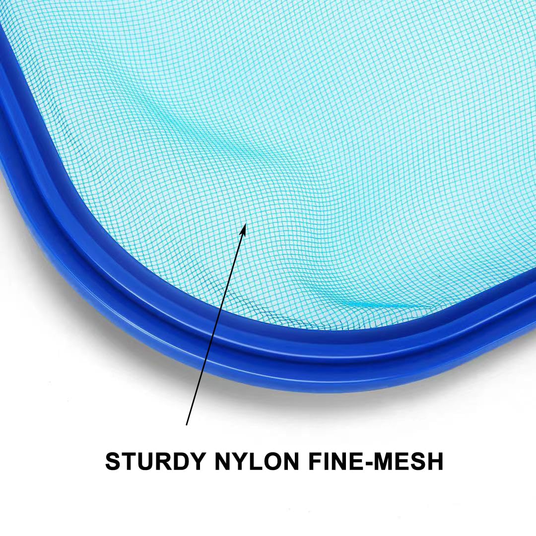 Evob Pool Skimmer Net with Adjustable 17-40" Telescopic Pole - Fine Mesh Net - Leaf Skimmer for Cleaning Surface of Swimming Pools, Hot Tubs, Spas and Fountains - Image 5