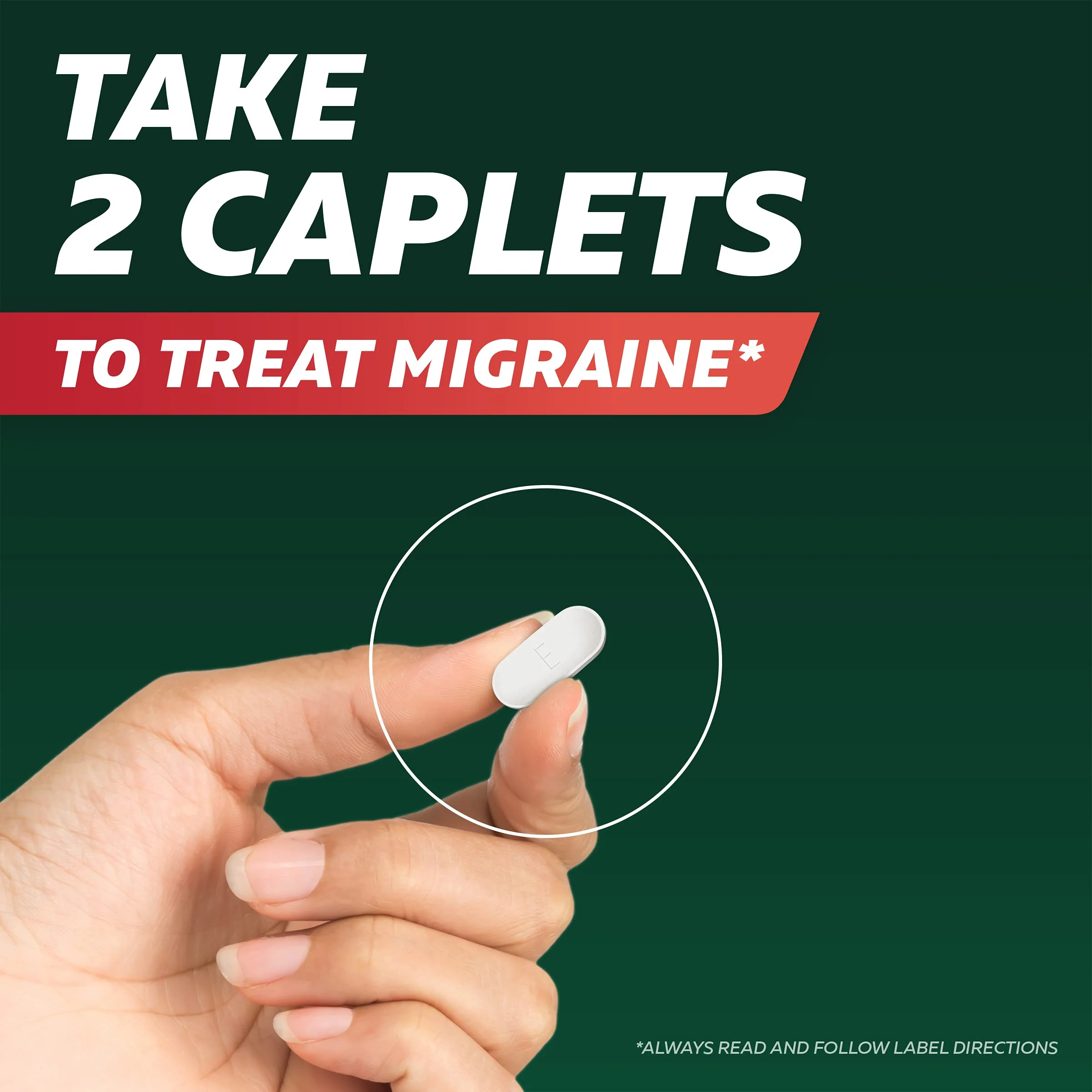 Excedrin Migraine Relief Caplets to Alleviate Migraine Symptoms - 200 Count - Image 2
