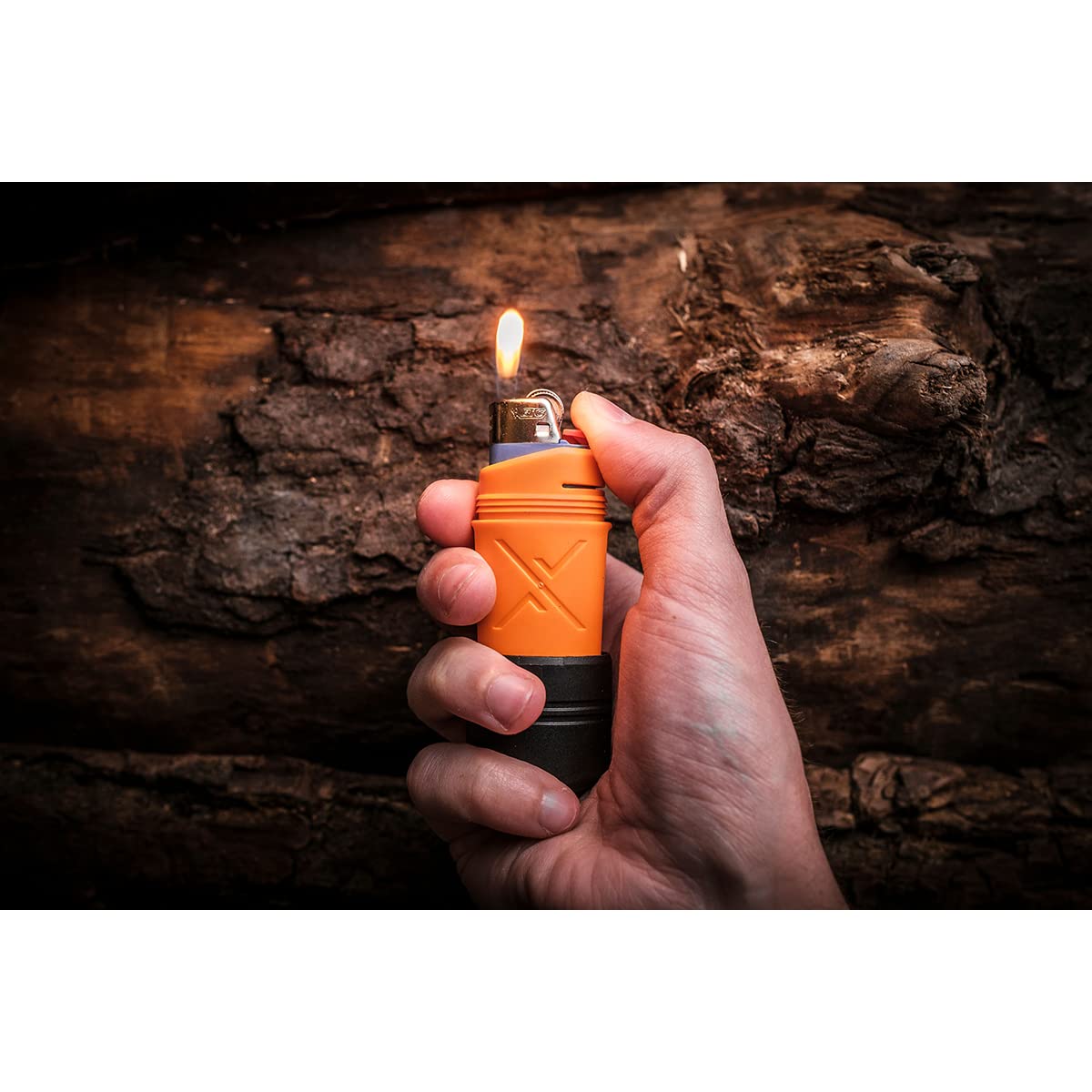 Exotac fireSLEEVE Waterproof Floating Lighter Case (Lighter Not Included) with Gas-Lock Strap for Thumb-free Operation, Molded TPE Body for Flexibility, and Super-tough Nylon Cap, Made in the USA - Image 8