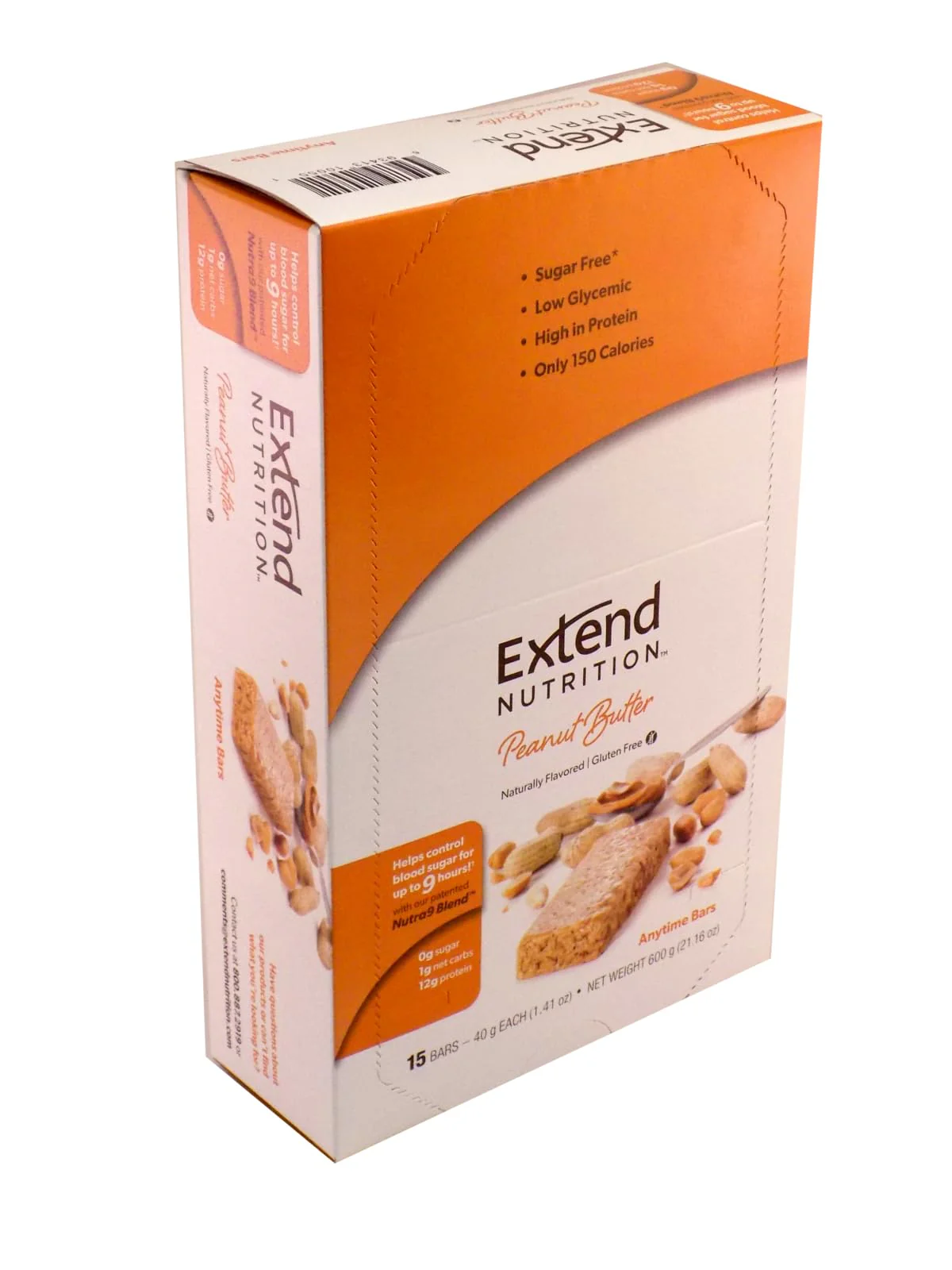 Extend Sugar Free Protein Bars, Perfect Diabetic Snacks, High Protein and Fiber, Hunger Control & Steady Energy, Low Carb, Keto Friendly (Peanut Butter) - Image 9