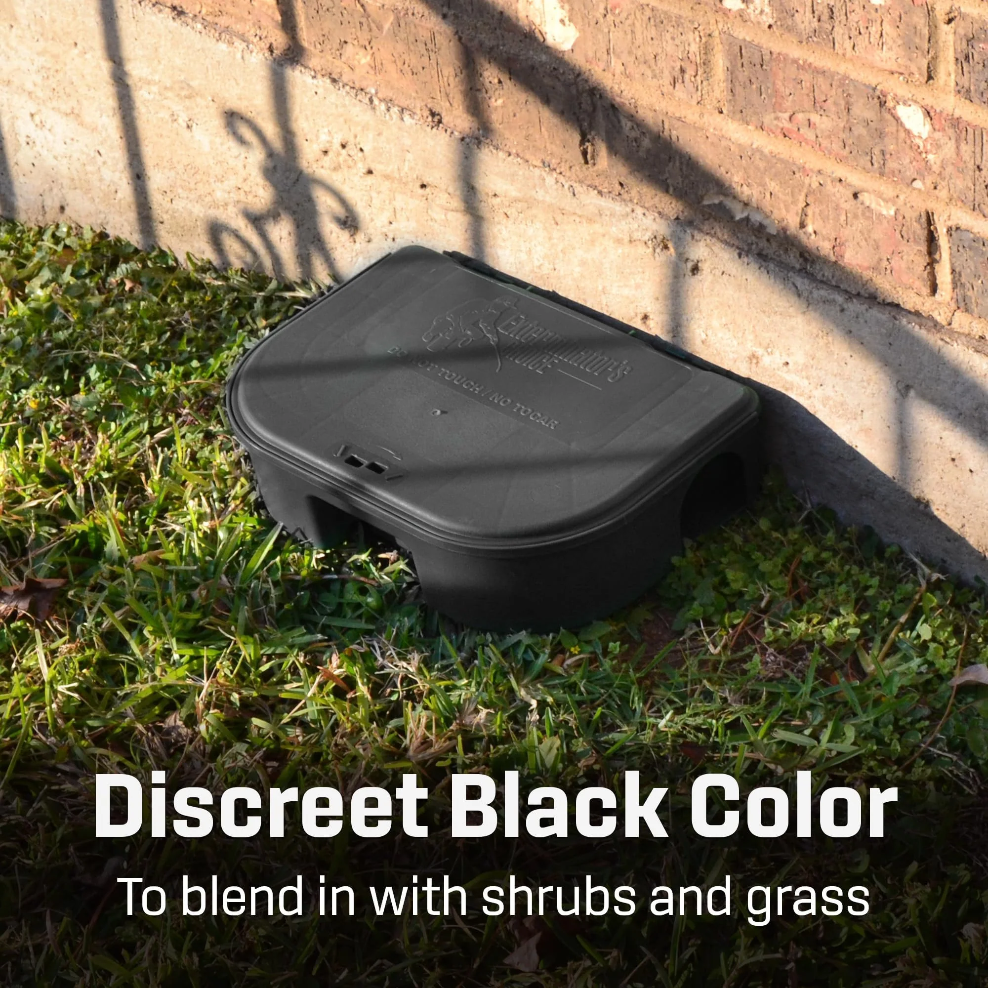 Exterminators Choice Compact Mouse Bait Station - Heavy-Duty Outdoor Rat Bait Box - Lockable Design with Key - Versatile Indoor & Outdoor Use - Pack of 12, Black, 4.75in x 3.5in x 1.25in - Image 8