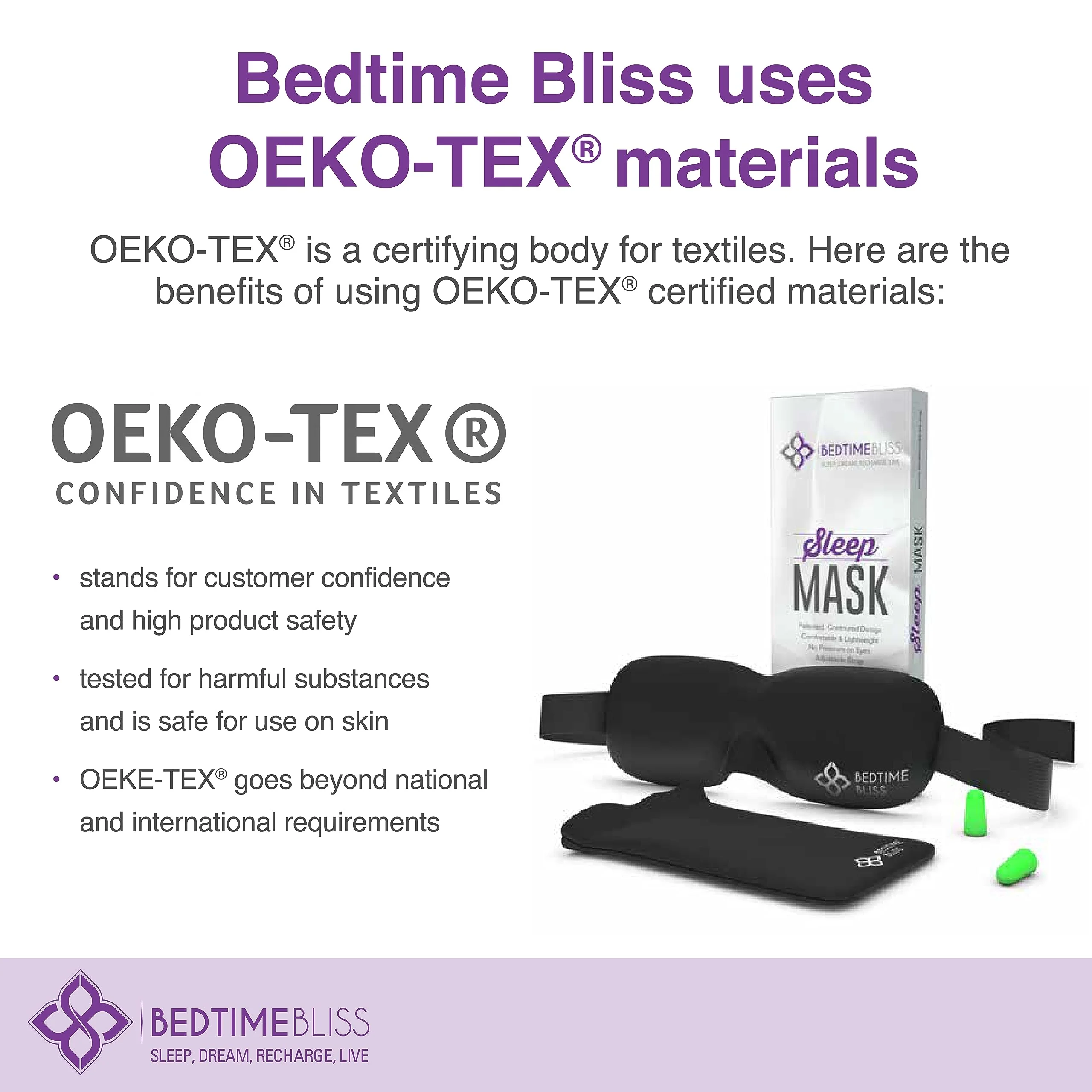 Eye Mask for Sleeping | Sleep Mask Men/Women Better Than Silk Our Luxury Blackout Contoured Eye Masks are Comfortable - This Sleeping mask Set Includes Carry Pouch and Ear Plugs (Lavender) - Image 3