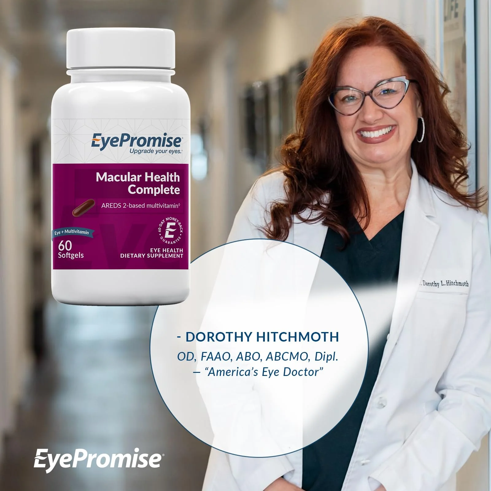 EyePromise Macular Health Complete Supplement - 60 Softgels, 30-Day Supply - Complete Macular Support with 10mg Lutein & Zeaxanthin - Image 8