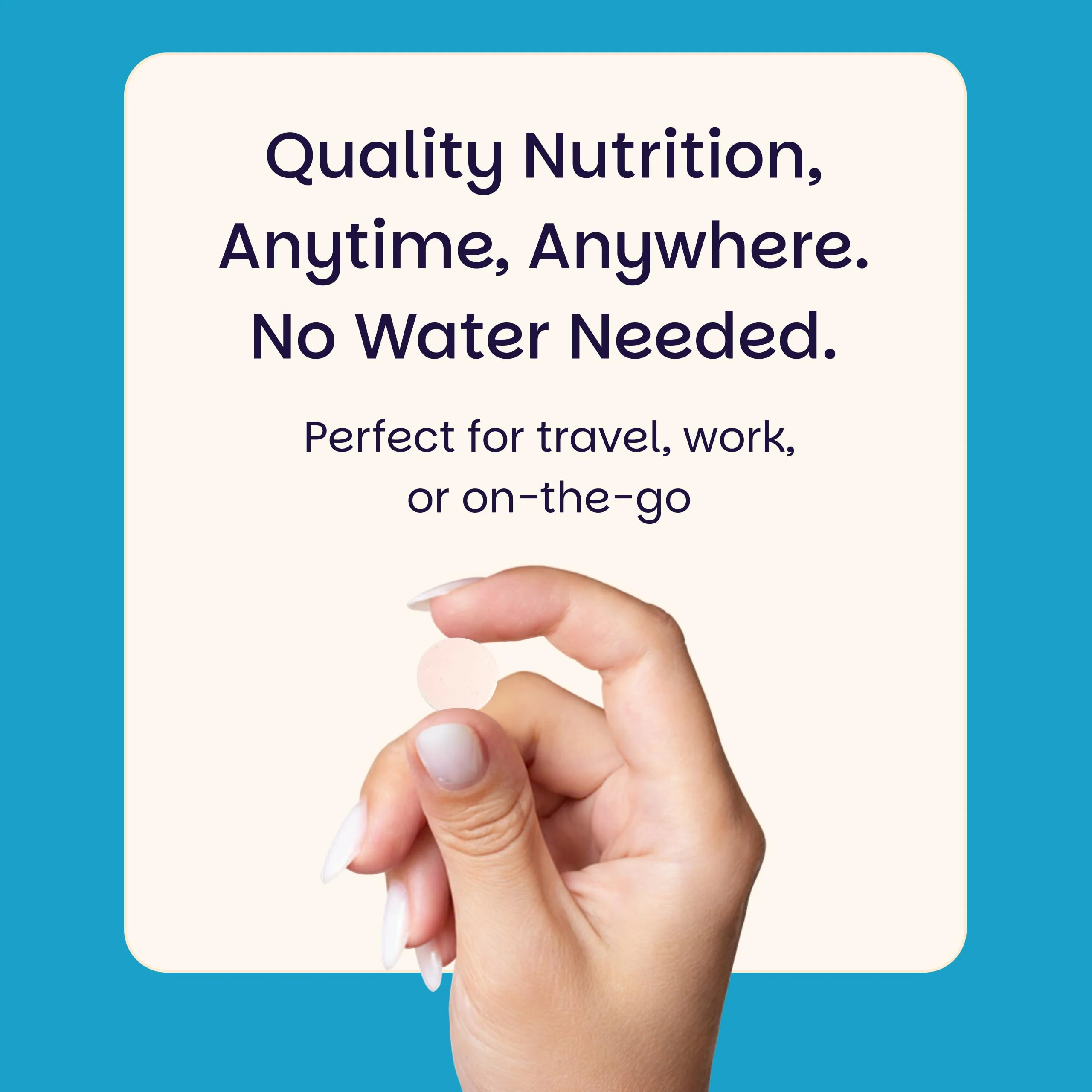 EZ Melts Multivitamin Without Iron - Daily Supplement with 18 Vitamins & Minerals - Contains Vitamin C, Folate, Biotin & More - Non-GMO & Vegan - Apple - 60 Dissolvable Tablets (30 Servings) - Image 8