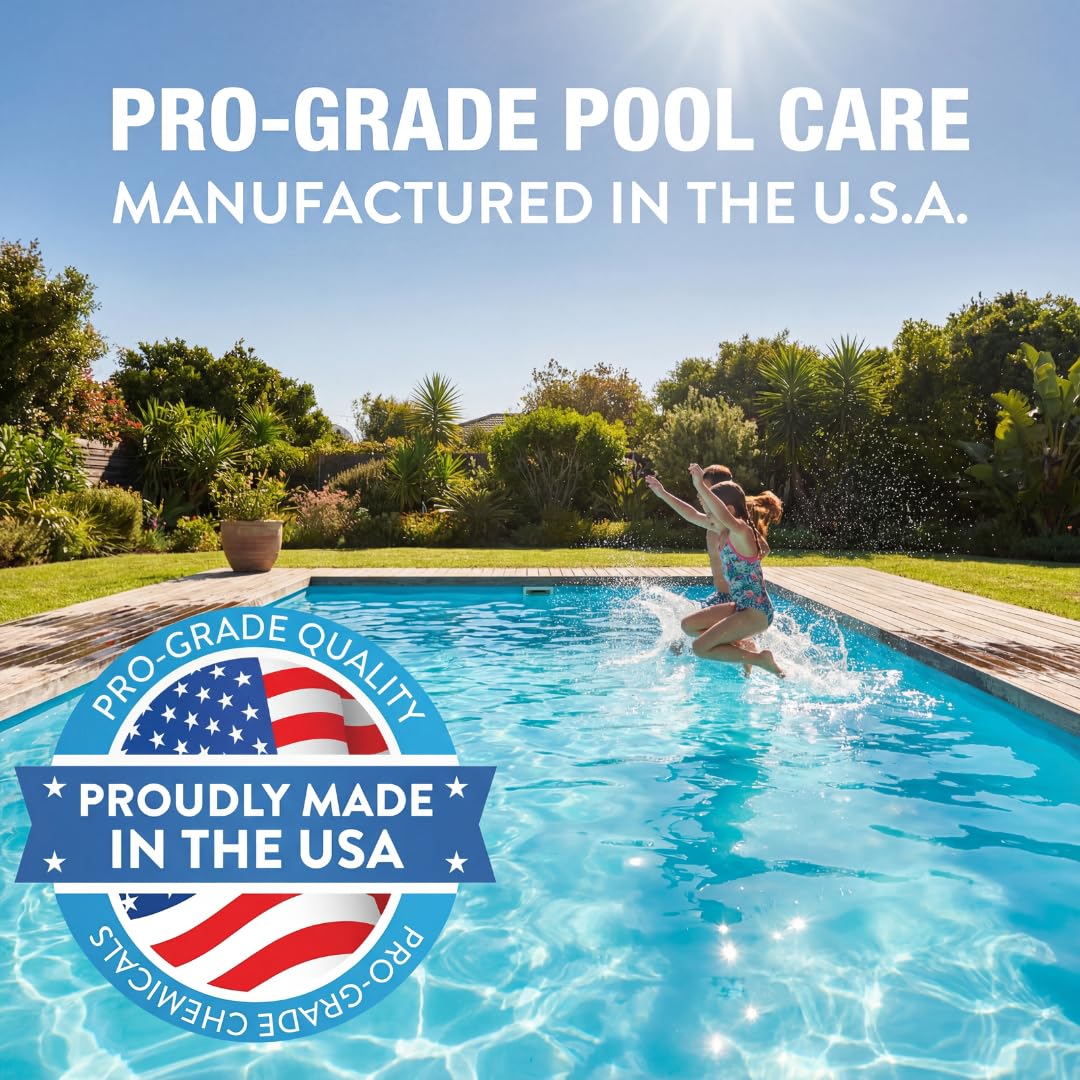 EZ Pools Muriatic Acid for Swimming Pools & Spas – Pack of 4 Gallons, Lowers pH, Muriatic Acid for Pools (HCL), pH Reducer for Water Balancing - Image 2