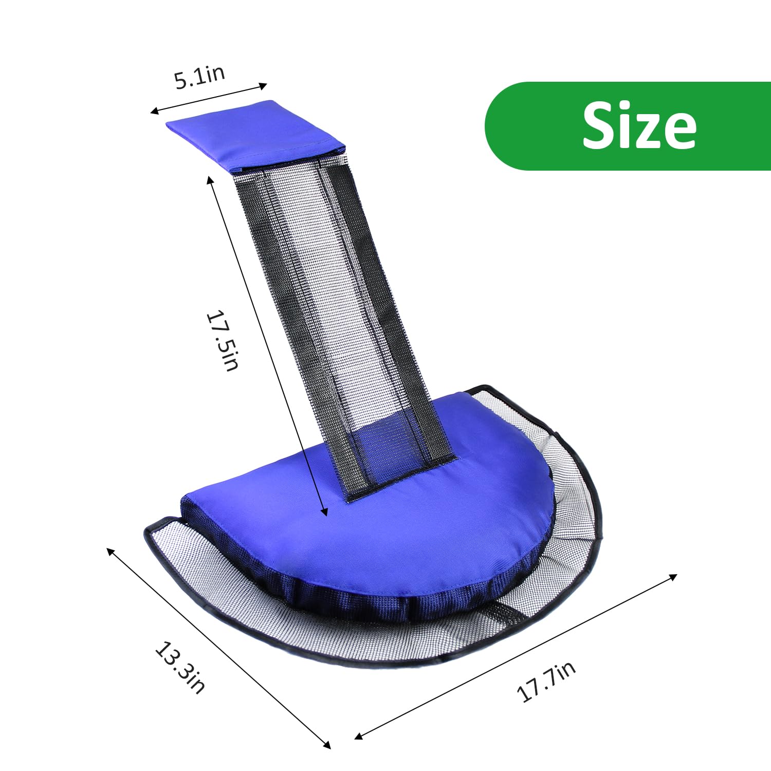 Fabflame 2 Pack Animal Saving Escape Ramp for Pools and Spas, Frog and Animals Saver for the Pool, Critter Escape Device for Small Animals Entering the Pool, Floating Ramp Rescues (2, Dark Blue) - Image 2