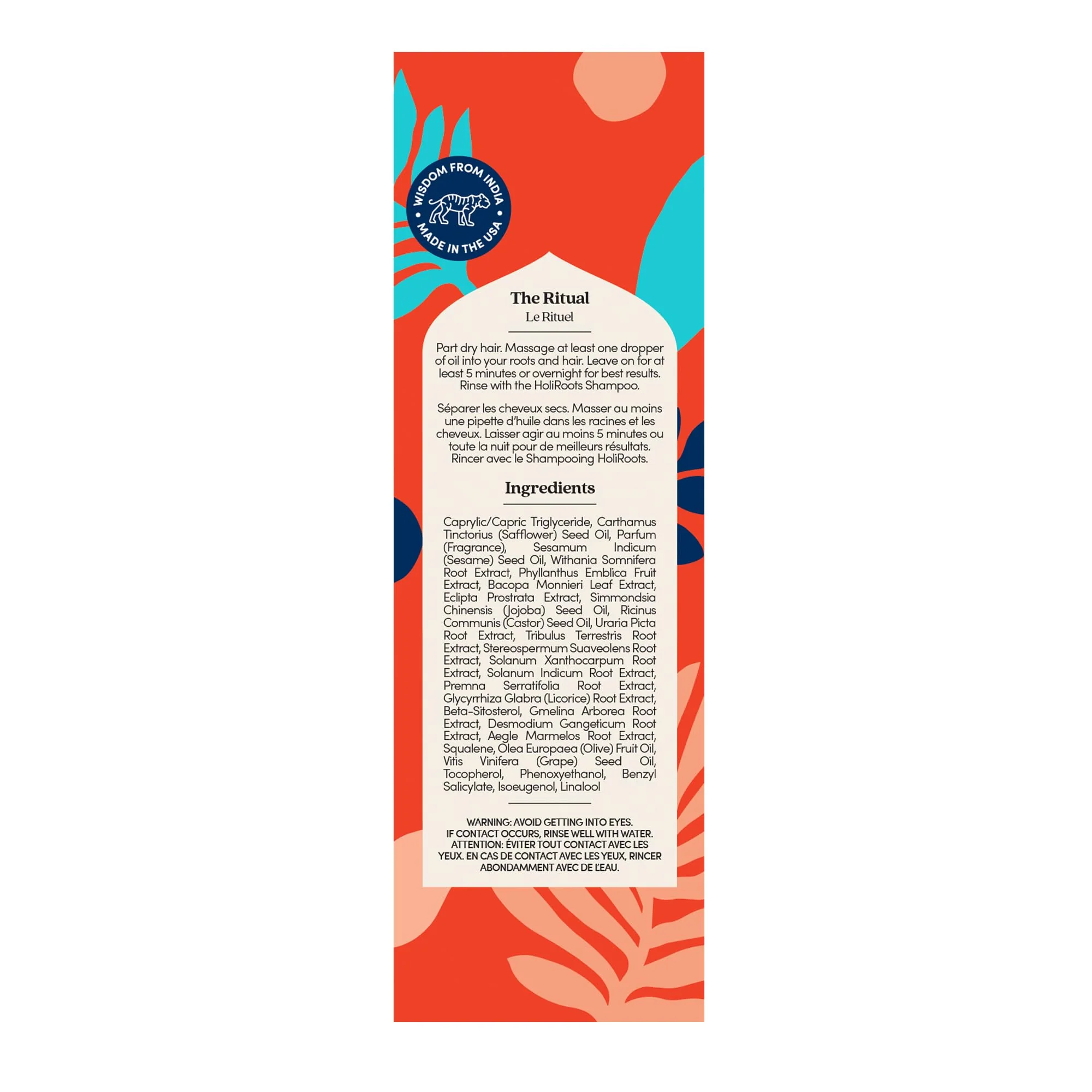 Fable and Mane Hair Oil - HoliRoots Strengthening Serum for Damaged, Frizzy Hair with Amla, Castor Oil for Hair Health - 3.4FL oz - Image 8