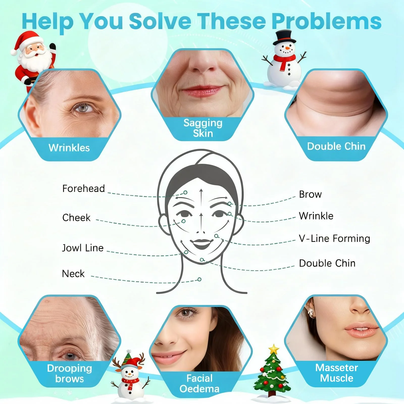 Face Lift Tape,Face Neck Tape Lifting Invisible,256pcs Instant Facelift Tape for Facial,Turkey Neck Jowls,Eyes Loose Skin,Double Chin,Wrinkles,Sagging Skin Tightening,V-Edge Face Necks Less Strip - Image 7