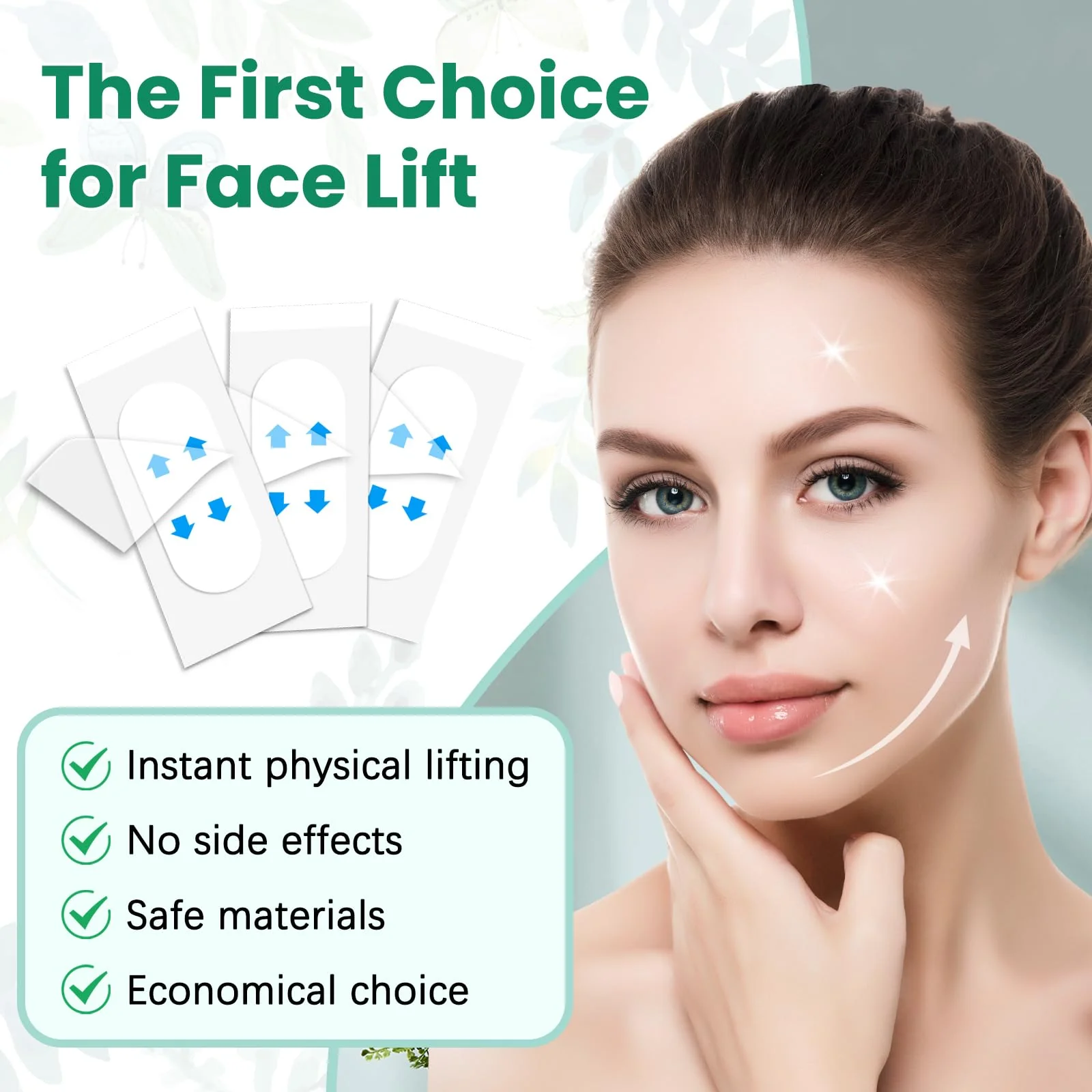 Face Neck Tape Lifting Invisible,Face Lift Tape, Instant Facelift Tape,Makeup V-Edge Face Patches,Necks Less Strip for Women Turkey Neck,Jowl,Eye,Loose Skin,Wrinkle,Double Chin (1 Count (Pack of 172)) - Image 5