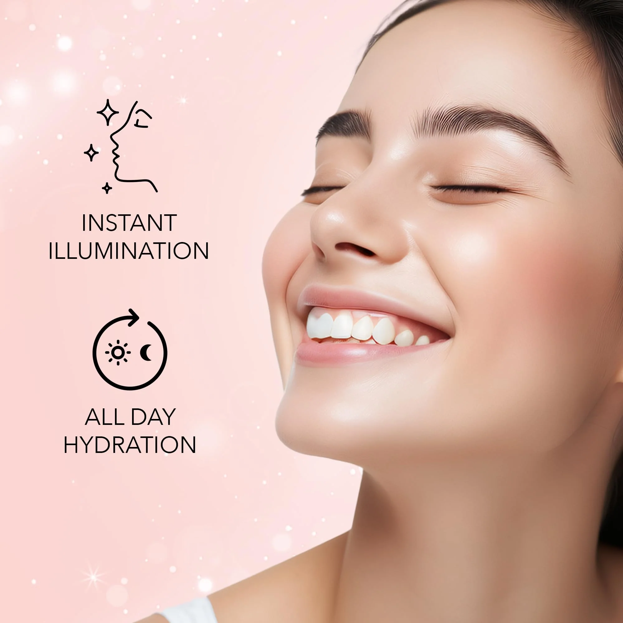 FACESCANADA Strobe Cream - Rose Gold | with Shea Butter & Hyaluronic Acid | Hydrating & Illuminating Makeup | for Radiant Dewy Skin | 1.01 Fl Oz (30ml) - Image 3