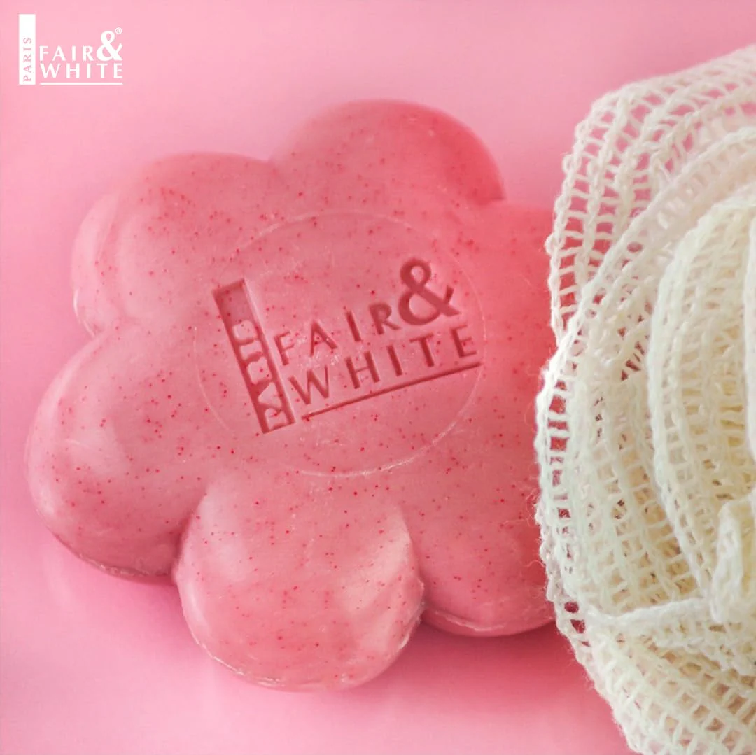 Fair & White So White Skin Brightening Soap - 200g / 7 oz - Exfoliating Soap, Helps to Reduce Blemishes on: Body, Knees, Underarms, Armpit - Image 2