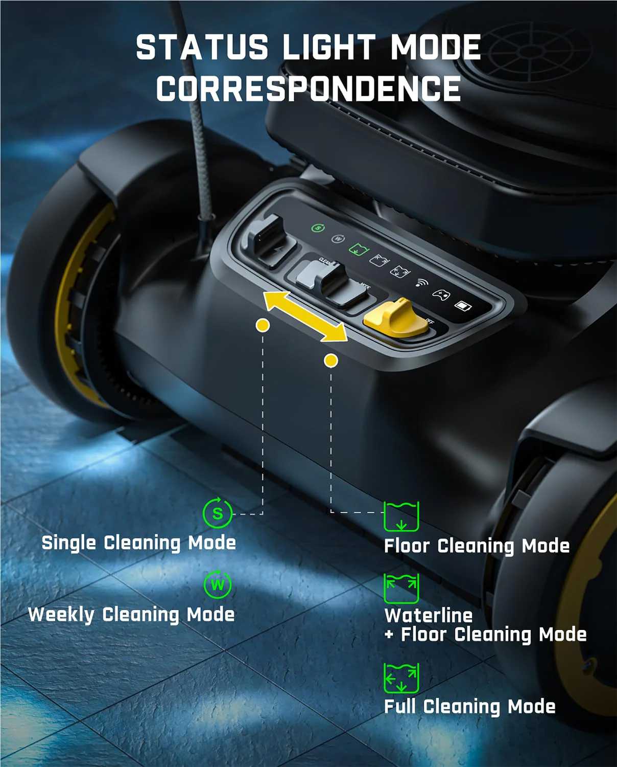 Fanttik Aero X Horizontal Waterline Cleaning, 4X Efficiency, 6H Working Time Cordless Robotic Pool Vacuum Cleaner, Clean Waterline, Wall, Floor, up to 5382 sq.ft, APP & Remote Control - Image 3
