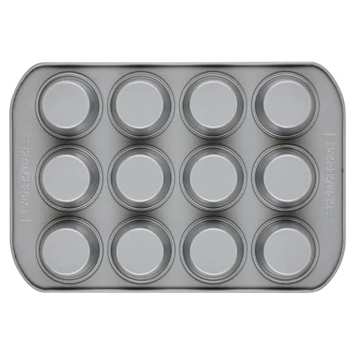 Farberware 12-c. Nonstick Nonstick Bakeware Muffin Pan, Gray - Image 4