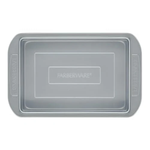 Farberware Nonstick Bakeware Baking Pan With Lid / Nonstick Cake Pan With Lid, Rectangle - 9 Inch x 13 Inch, Gray - Image 3