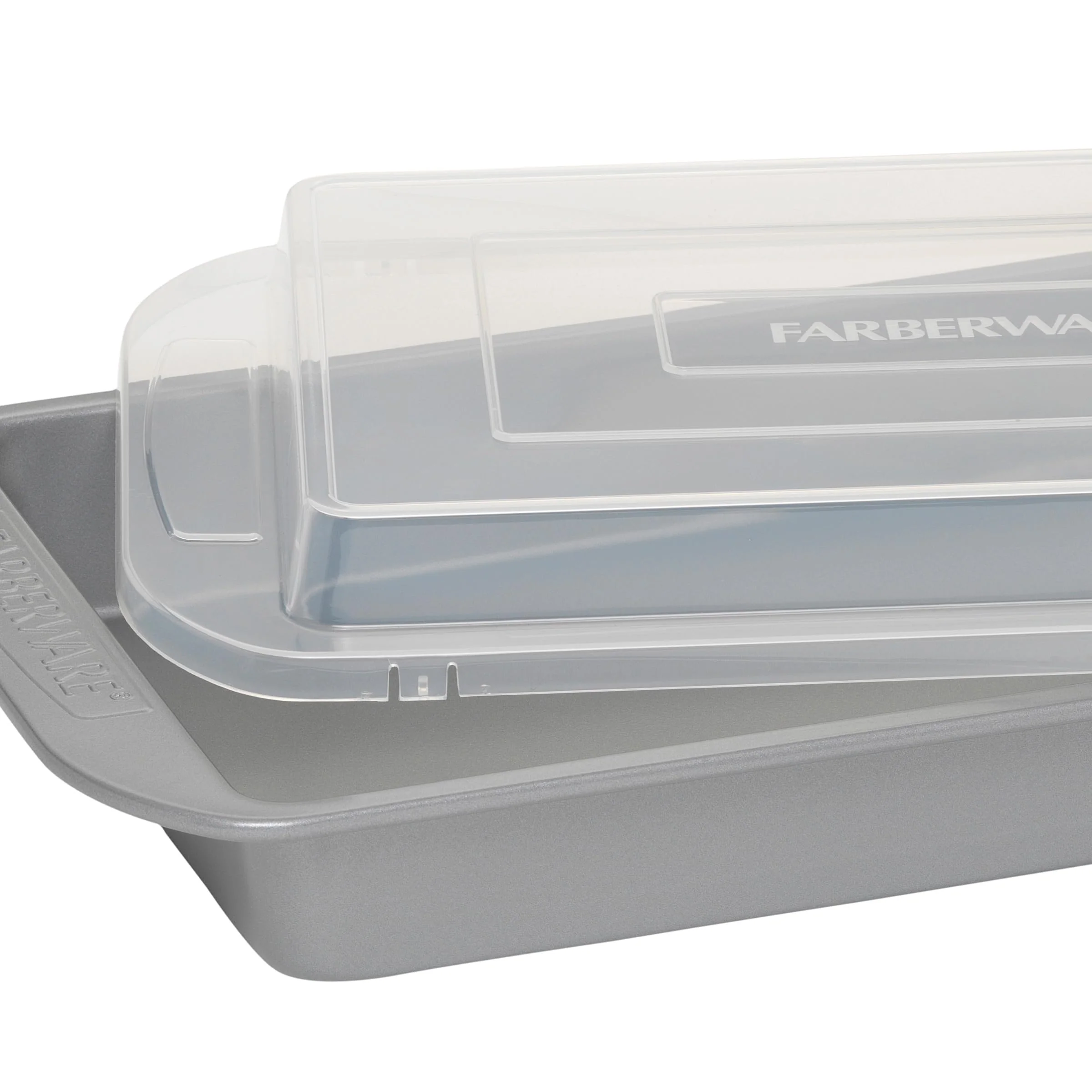 Farberware Nonstick Bakeware Baking Pan With Lid / Nonstick Cake Pan With Lid, Rectangle - 9 Inch x 13 Inch, Gray - Image 7