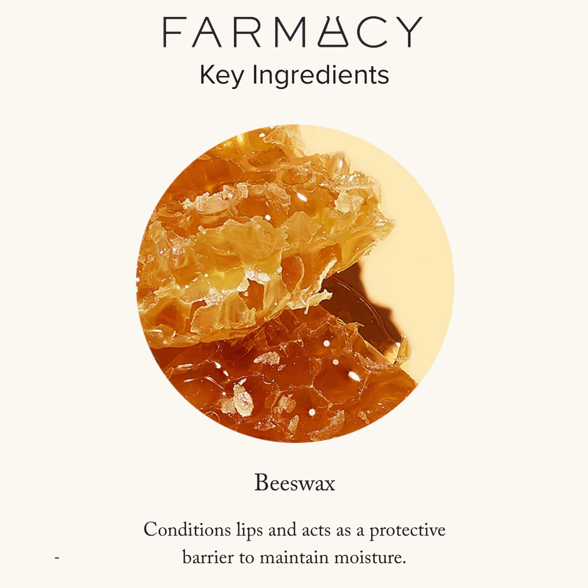 Farmacy Beeswax Lip Balm - Honey Butter Moisturizing Lip Care Enriched with Cupuaçu & Cocoa Butters, Proprietary Honey Blend and Vitamin E to Nourish, Soften & Heal (3.4g) - Image 3