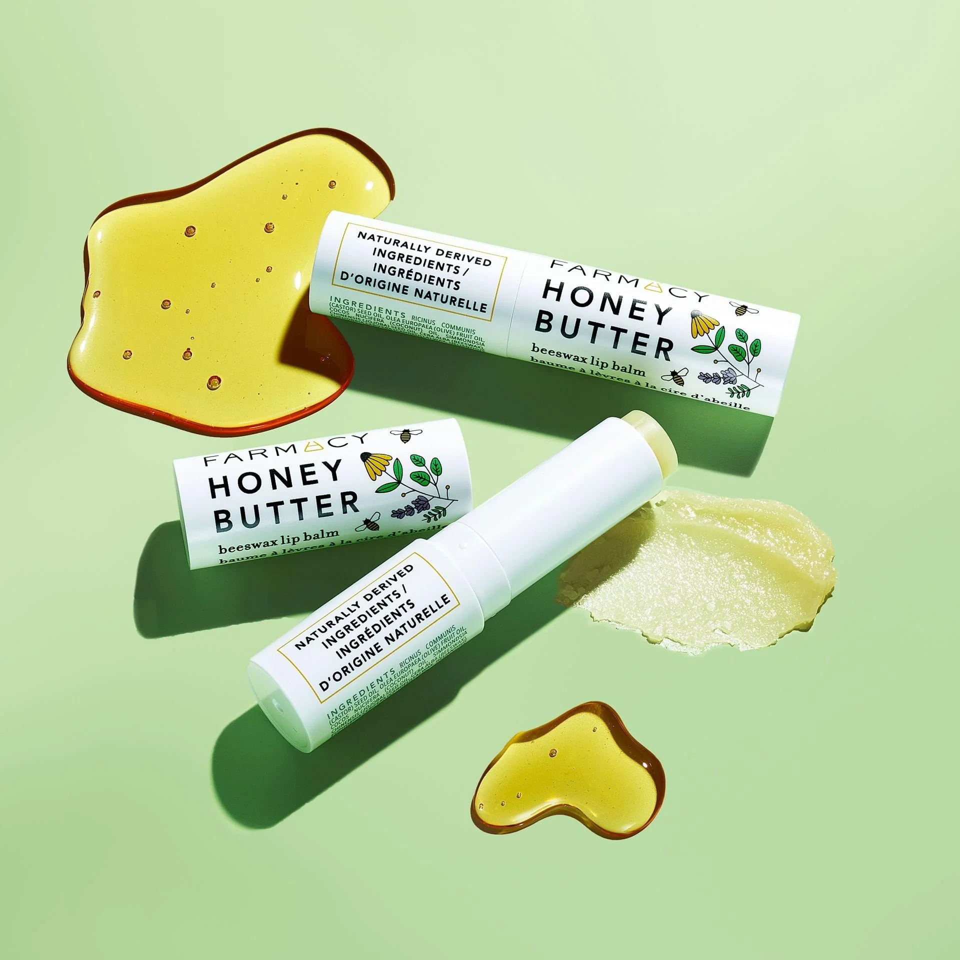 Farmacy Beeswax Lip Balm - Honey Butter Moisturizing Lip Care Enriched with Cupuaçu & Cocoa Butters, Proprietary Honey Blend and Vitamin E to Nourish, Soften & Heal (3.4g) - Image 6