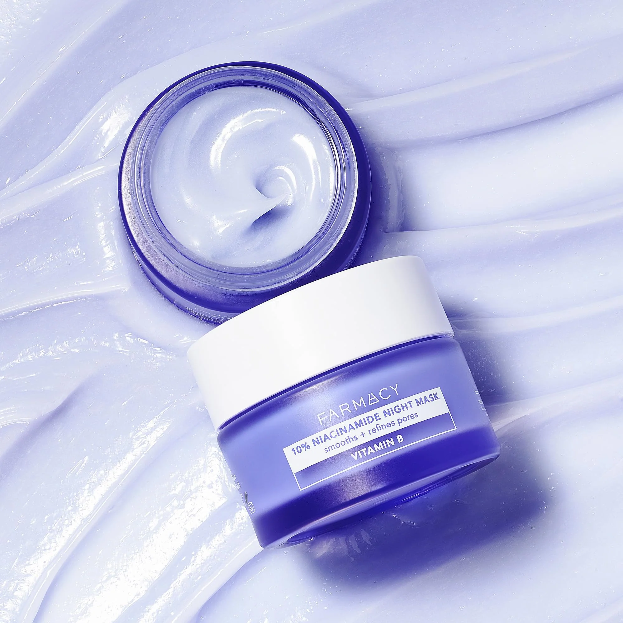Farmacy Niacinamide Overnight Face Mask - Pore Refining Facial Mask with 10% Niacinamide - Replenishes Moisture Barrier with 3% Panthenol + Blueberry Seed Oil for Soft, Supple Skin (50ml) - Image 9