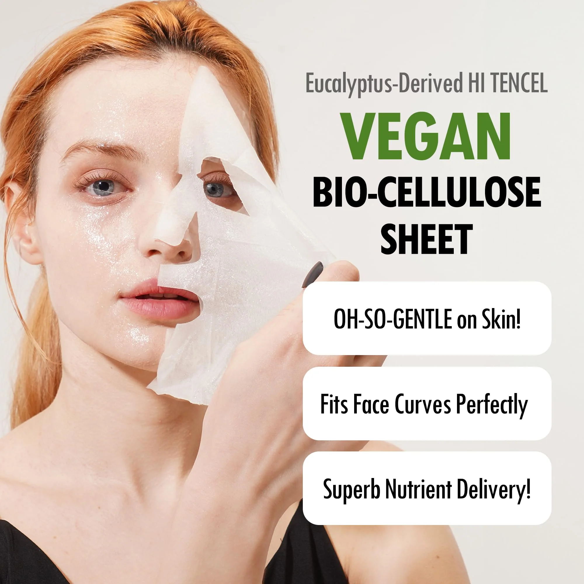 FARMSKIN Facial Sheet Mask - Hydrating, Moisturizing, Clarifying, Soothing Face Masks for Oily, Dry & Sagging Skin - Breathable & Fast-Absorbing - Vegan & Cruelty-Free Korean Skin Care (12 Packs) - Image 3