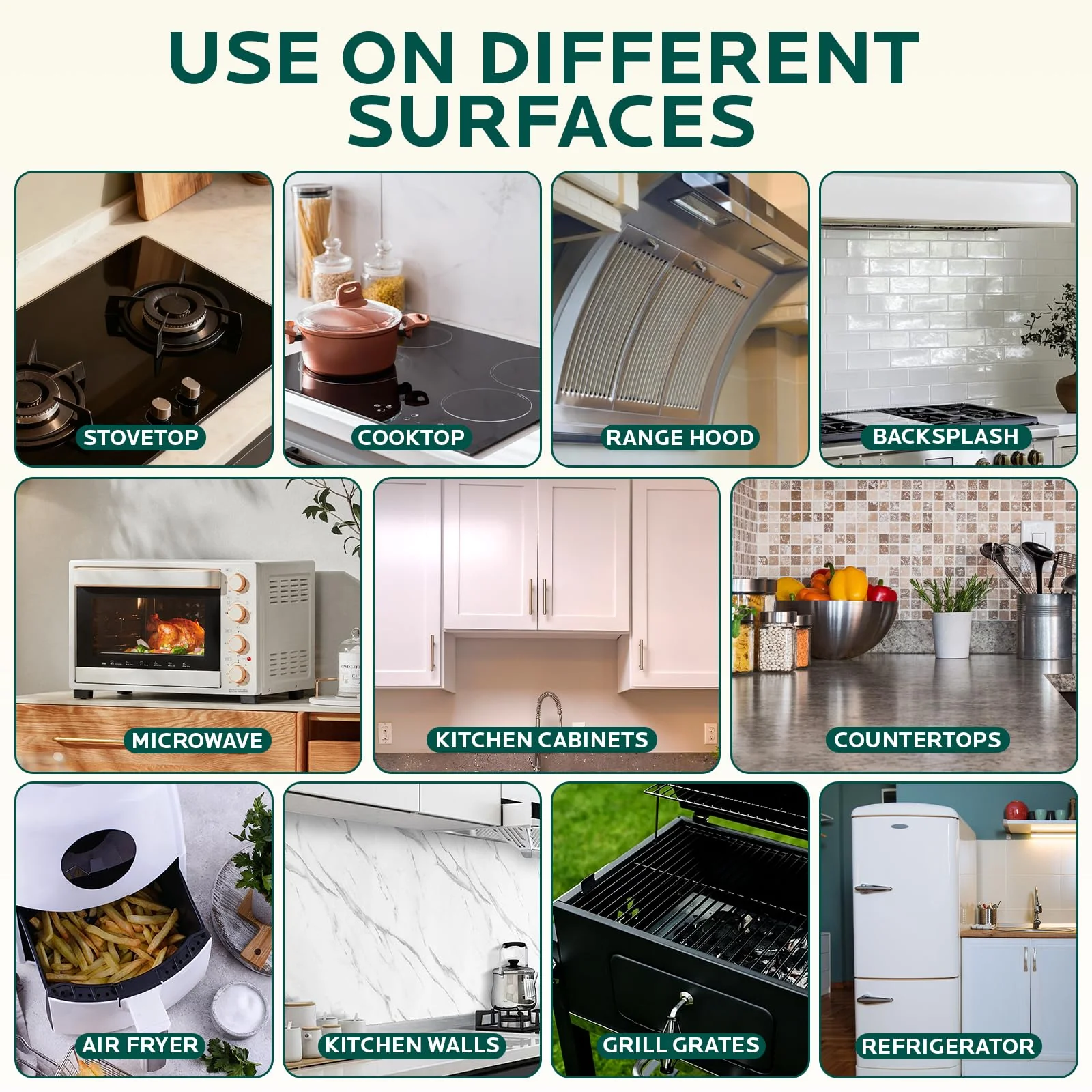 FAVIRZCE Clean Up Kitchen Oil Stains Spray: Foam Cleaner Spray Cuts Through Baked-On Grease on Ovens Stove Tops Grills - Heavy Duty Kitchen Degreaser & Cleaner for Multi-Surface Cookware & Countertop - Image 3
