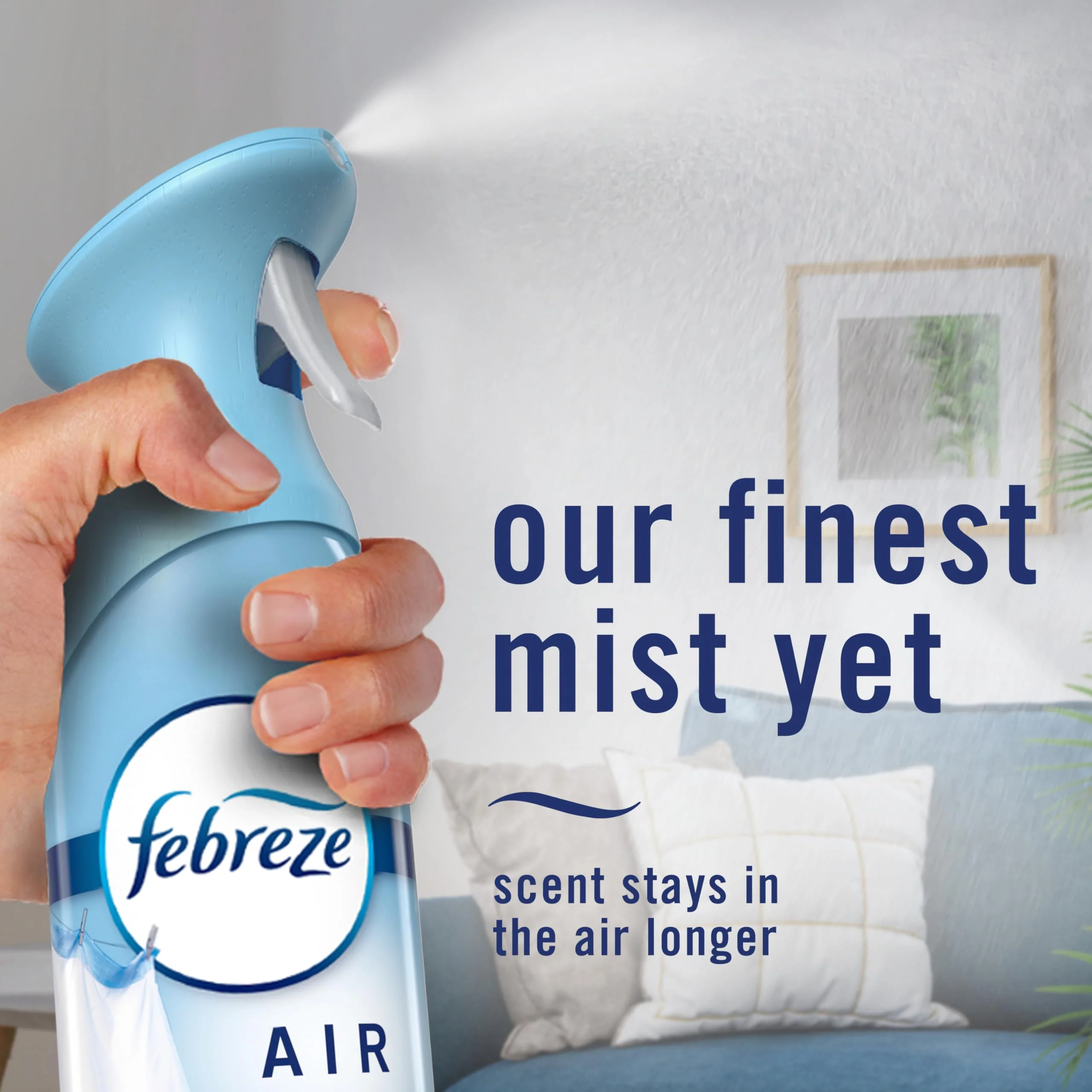 Febreze Air Mist, Air Freshener, Odor Fighting Room Spray, Deodorizer for Home Bathroom Kitchen Office Apartment, Lilac Sunrise, Warm Ocean Breeze, Summer Golden Hour Variety Pack, 8.1oz (Pack of 3) - Image 6