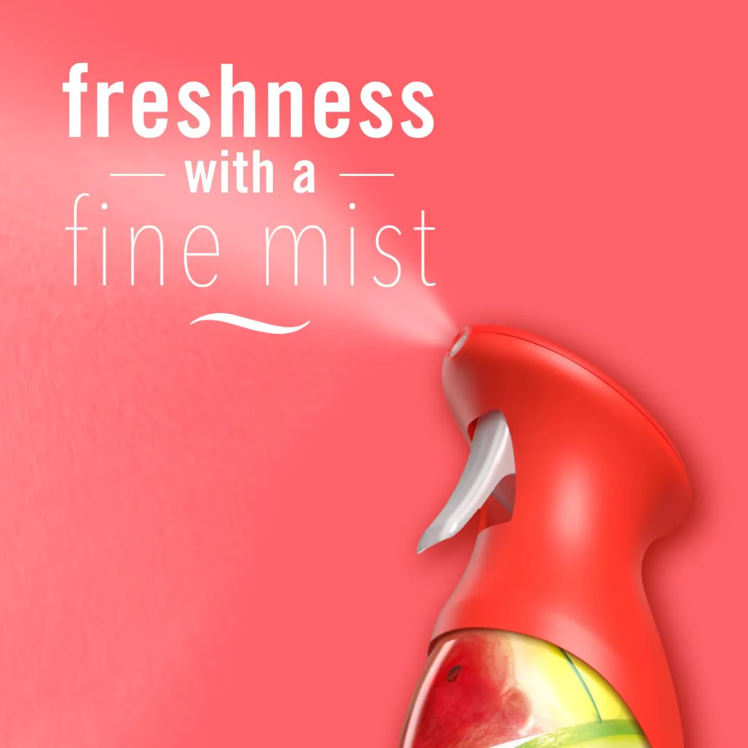 Febreze Air Mist Air Freshener Spray, Odor-Fighting Room Spray, Air Fresheners for Home and Bathroom and Kitchen, Aerosol Can, Sweet Watermelon Vine Scent, 8.8oz (Pack of 2) - Image 5