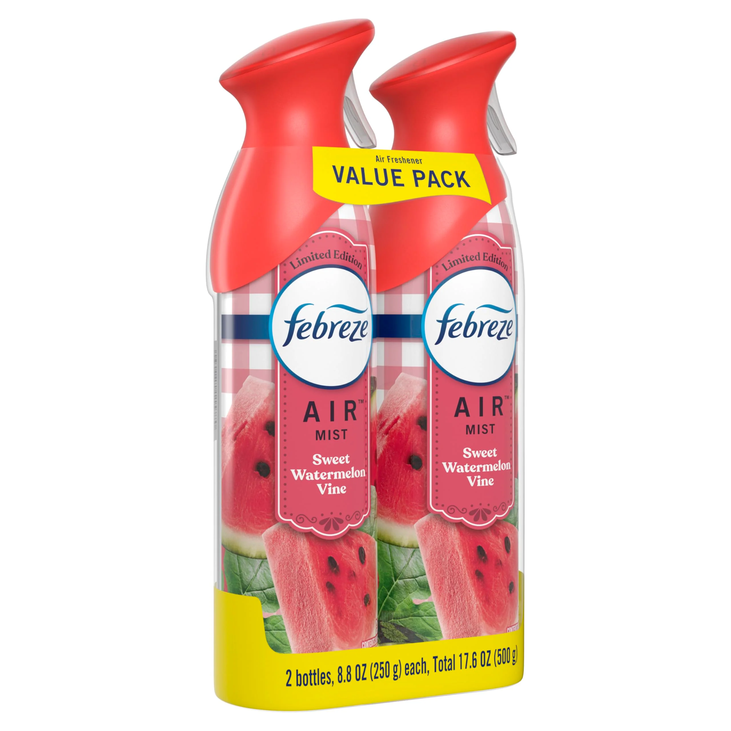 Febreze Air Mist Air Freshener Spray, Odor-Fighting Room Spray, Air Fresheners for Home and Bathroom and Kitchen, Aerosol Can, Sweet Watermelon Vine Scent, 8.8oz (Pack of 2) - Image 9