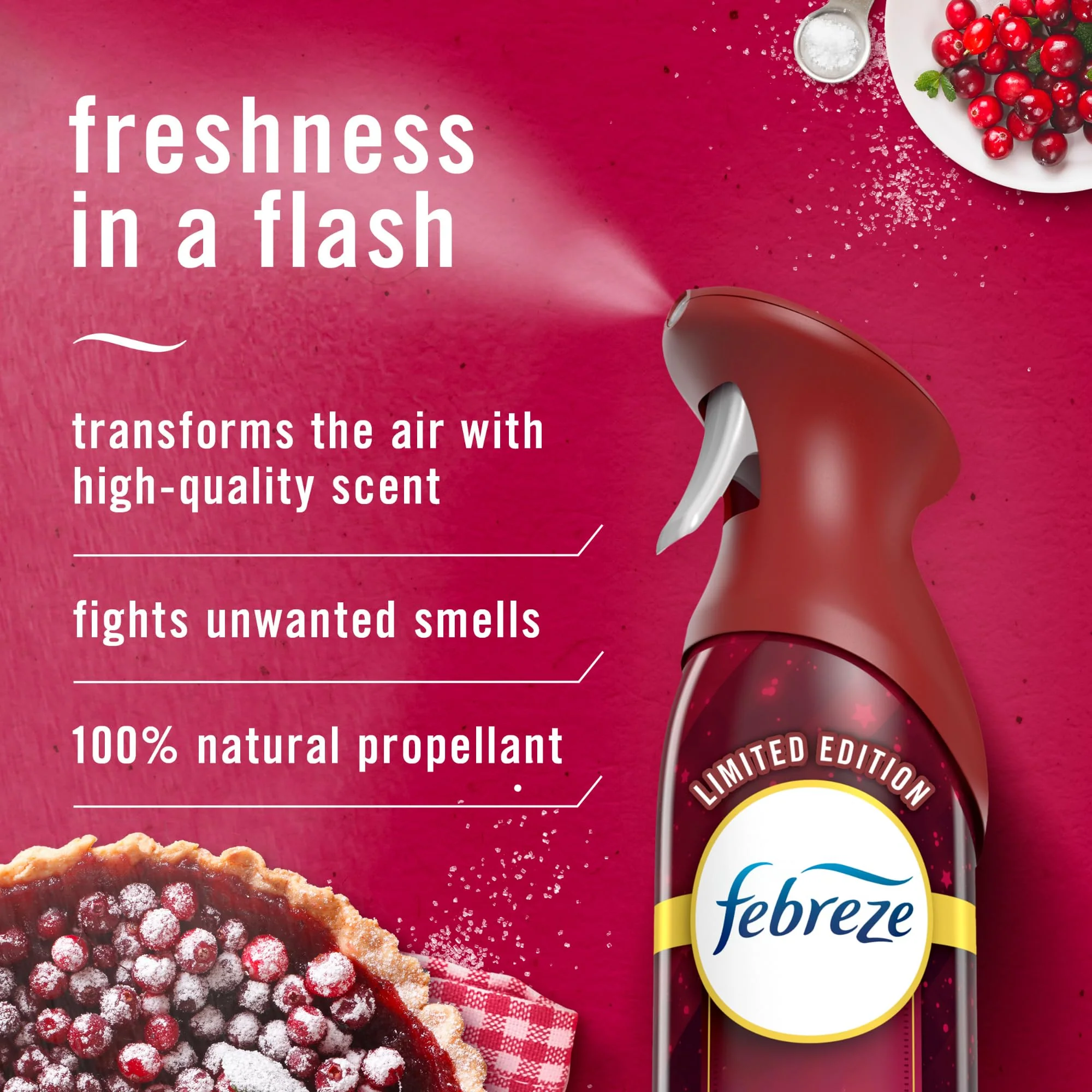 Febreze Air Refreshener Spray Blossom and Breeze Scent, Eliminates Tough and Lingering Odors, 10.1 Ounce (Pack of 3) - Image 2