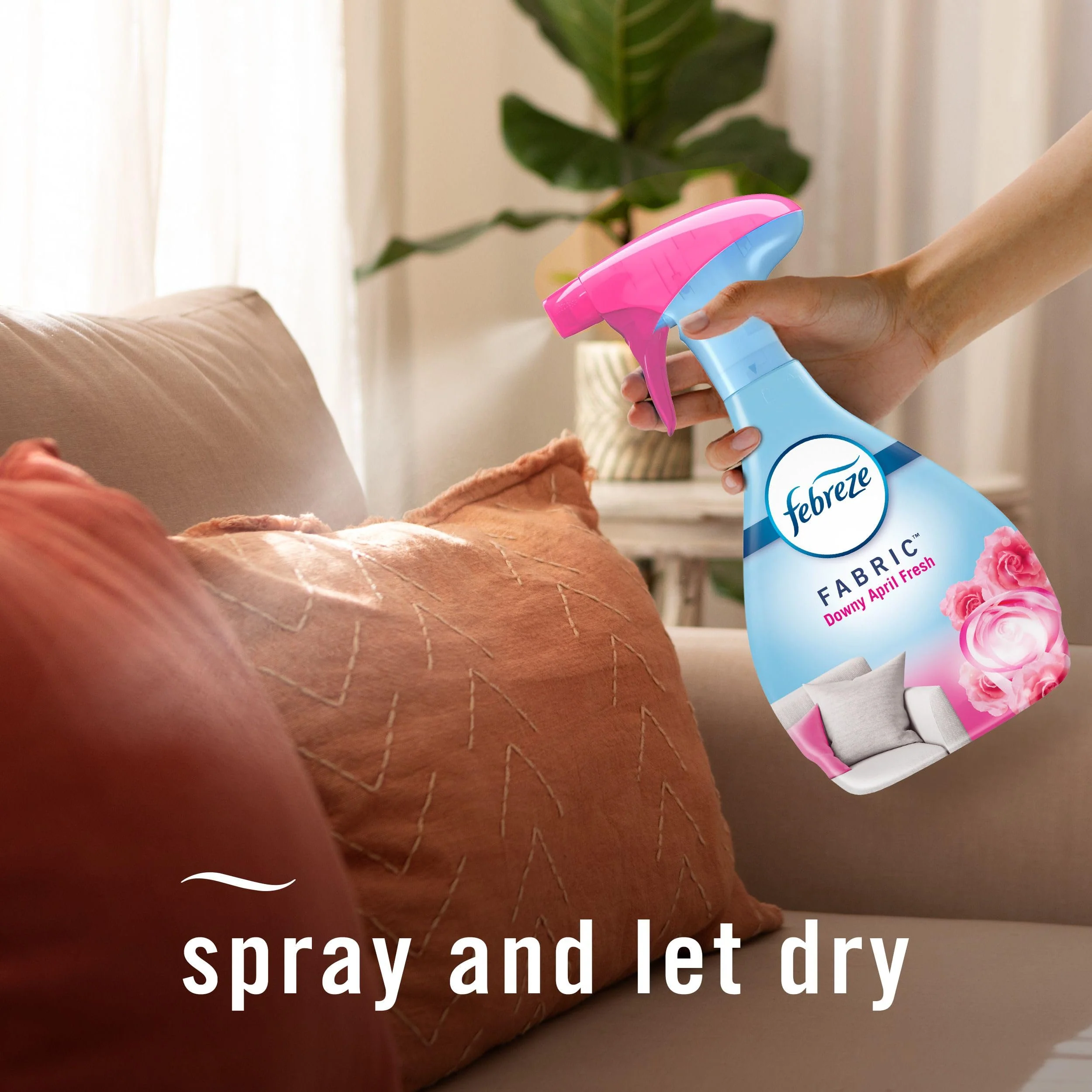 Febreze Fabric Spray Air Freshener, Odor-Fighting Fabric Refresher, Sneaker Balls Alternative, Couch Cleaner, Linen Spray, Multi-Use, Downy April Fresh Scent, 23.6 fl oz - Image 7
