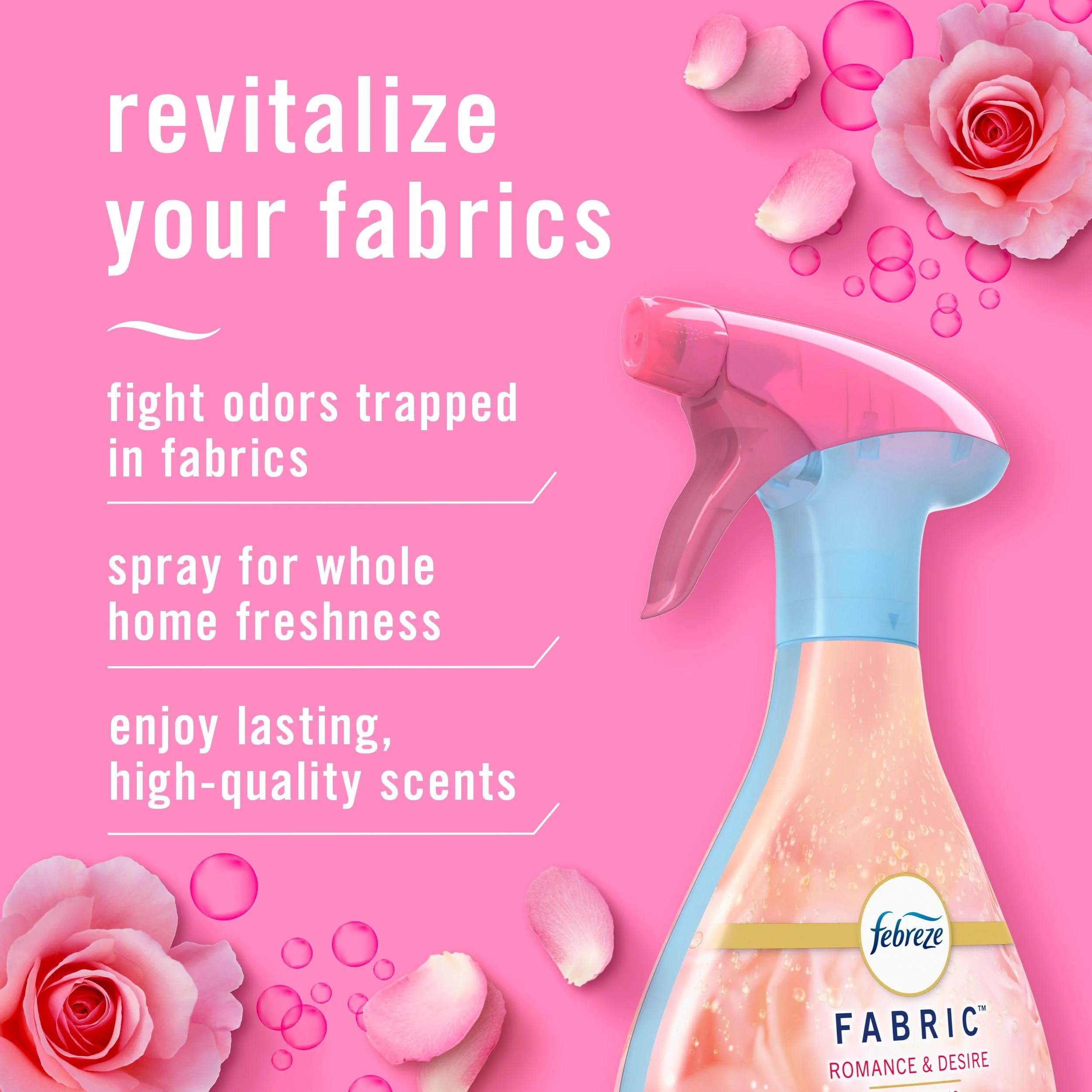 Febreze Odor-Fighting Fabric Refresher, Romance & Desire, 23.6oz - Image 2