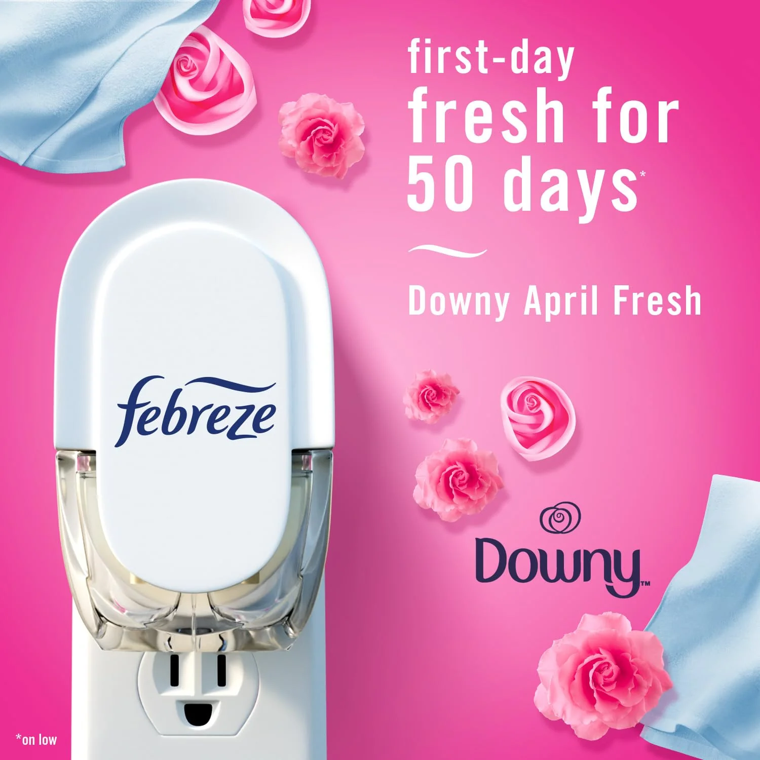 Febreze Plug-In Air Freshener, Odor-Fighting Scented Oil Refill, Air Fresheners for Home, Bathroom and Kitchen, Long Lasting, Downy April Fresh Scent, Cranberry, 0.87oz Refills, 3 Count - Image 4