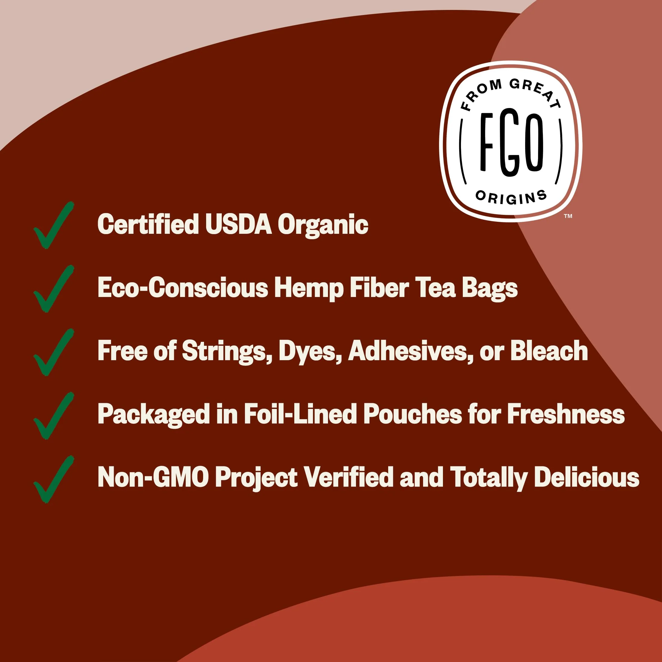 FGO Organic Oolong Tea, Eco-Conscious Tea Bags, 100 Count, Packaging May Vary (Pack of 1) - Image 7